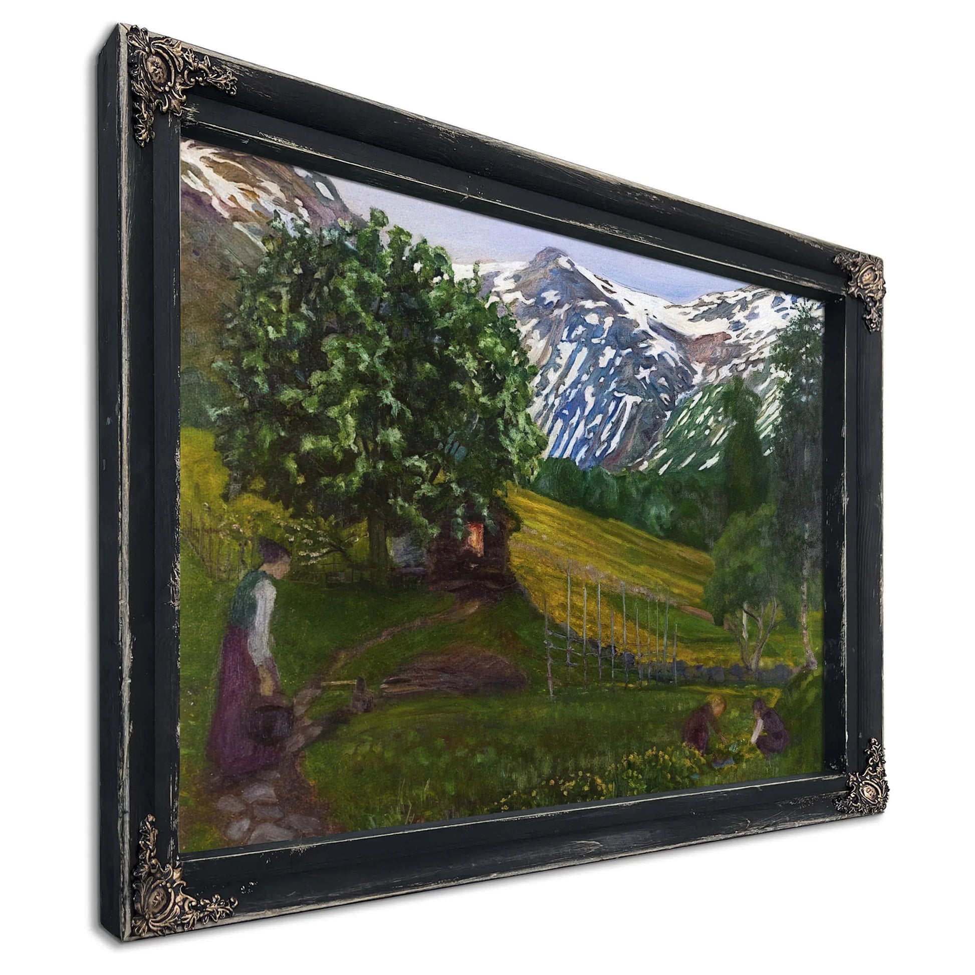 Spring Evening In The Forge Garden By Nicolai Astrup Fine Art Print
