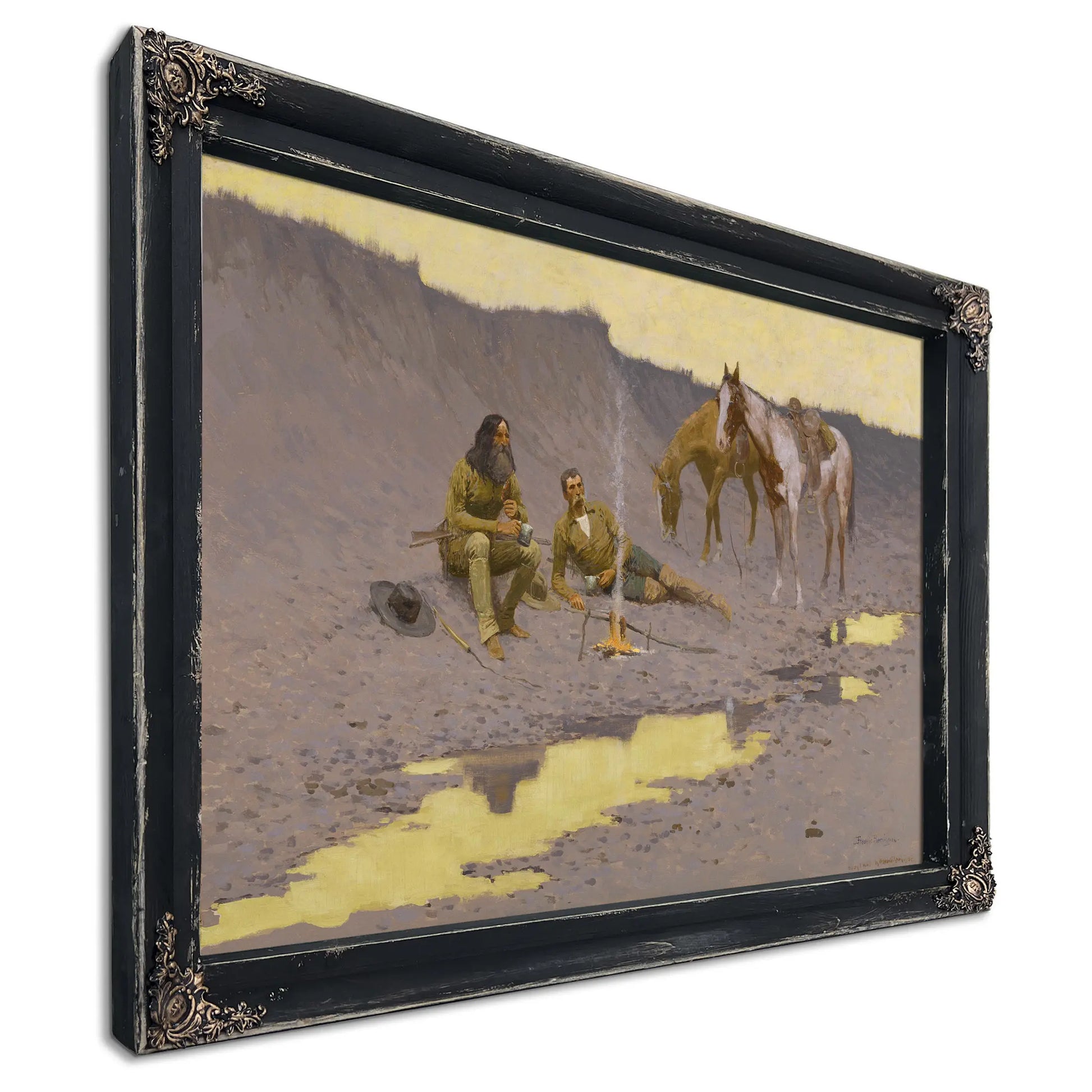 A New Year On The Cimarron  by Frederic Remington