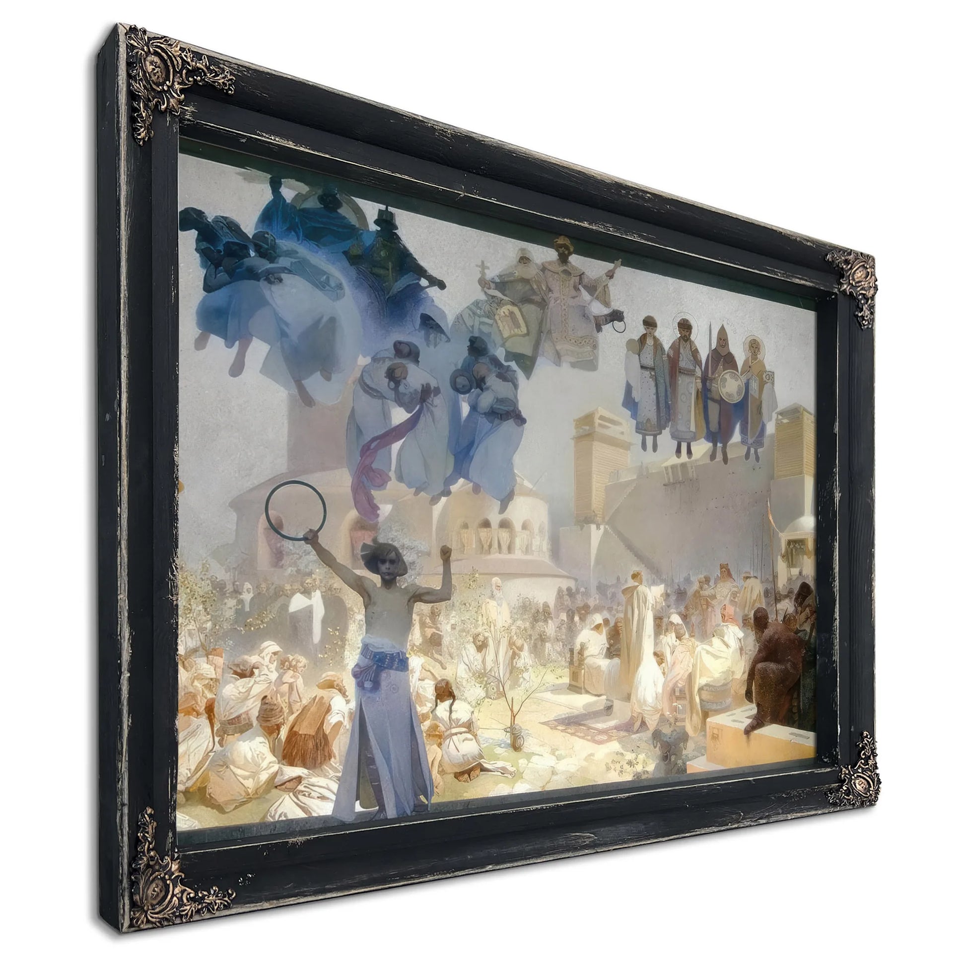 The Introduction Of The Slavonic Liturgy By Alphonse Mucha Fine Art Print