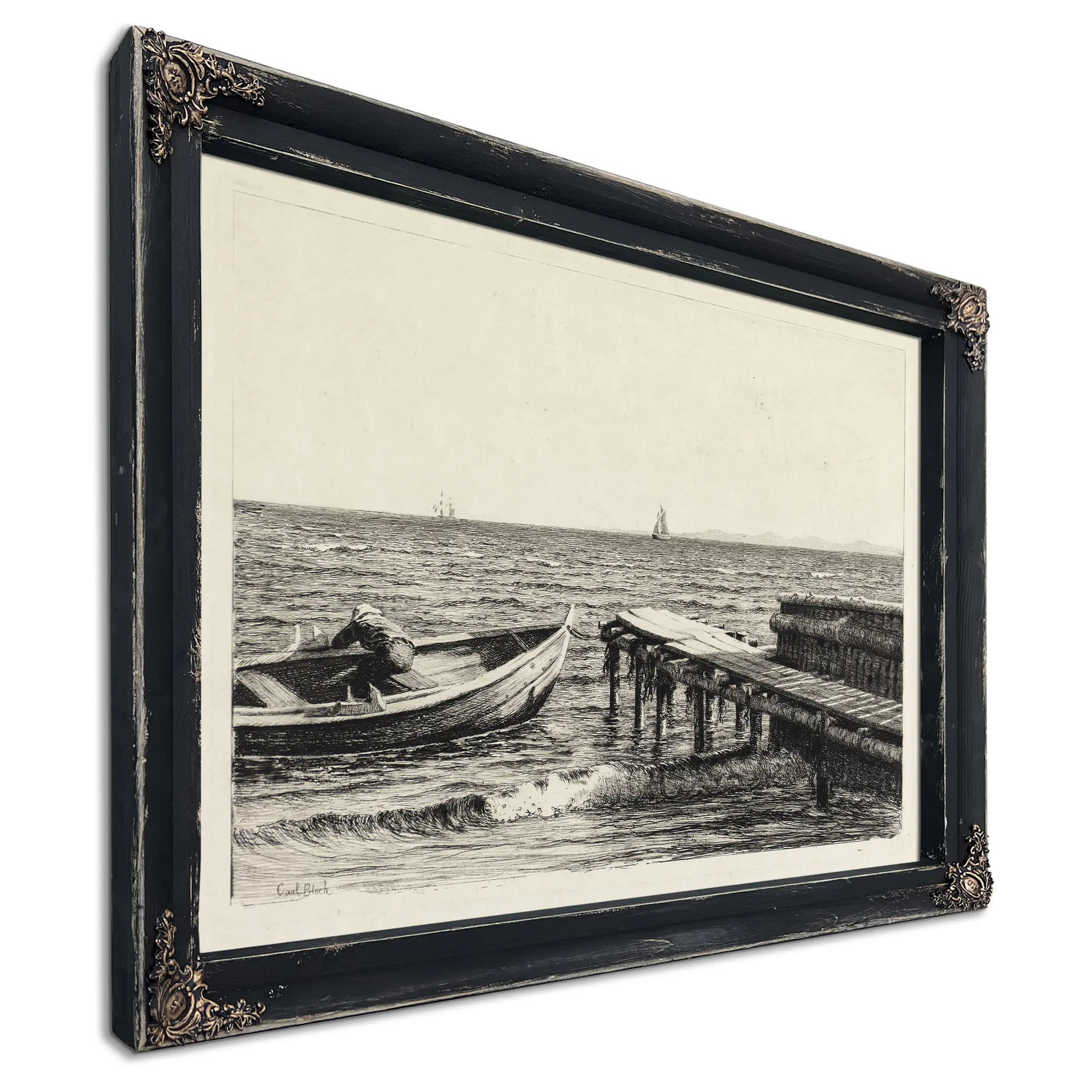 The Boat At The Bridge by Carl Bloch