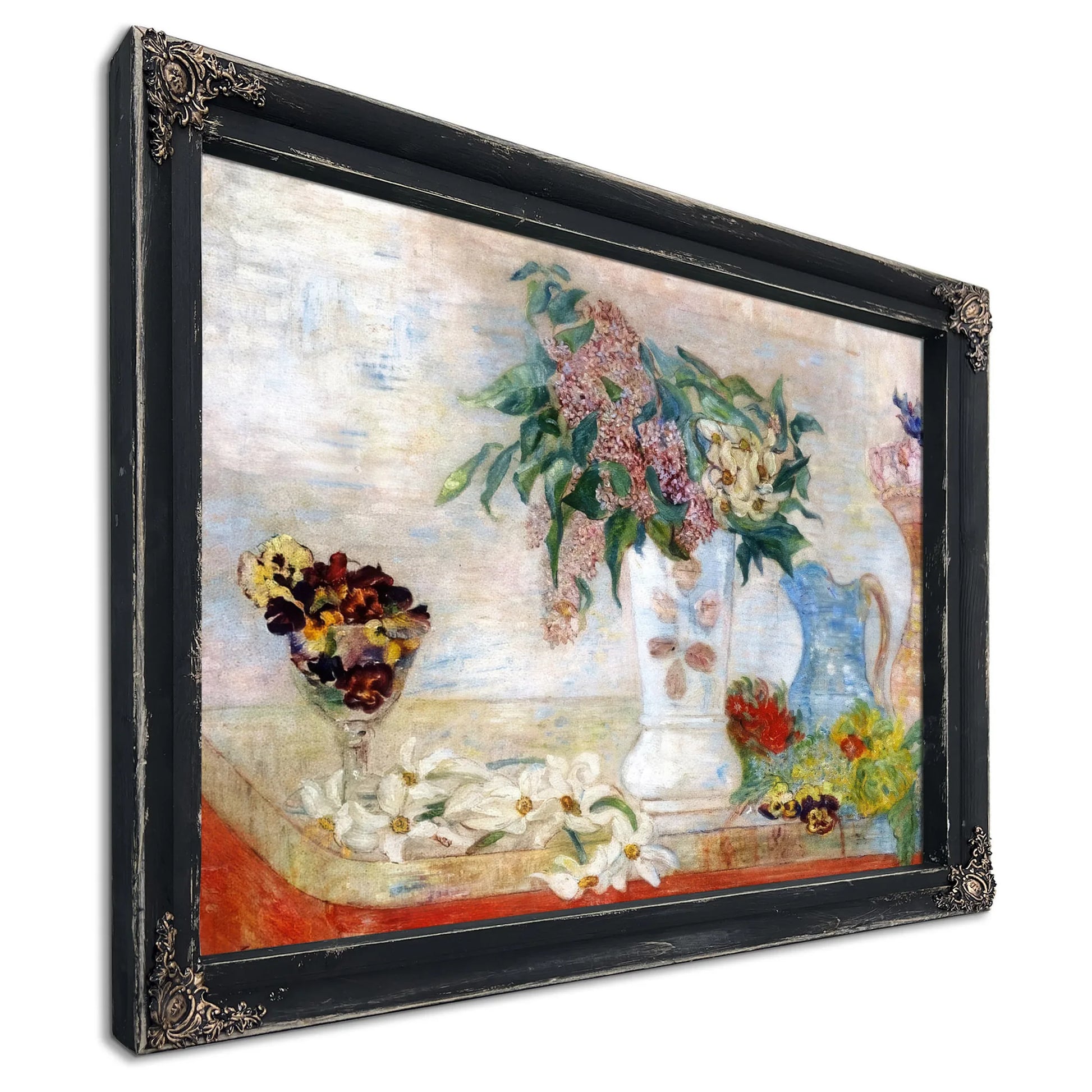 Jonquils, Lilacs And Violets By James Ensor Fine Art Print