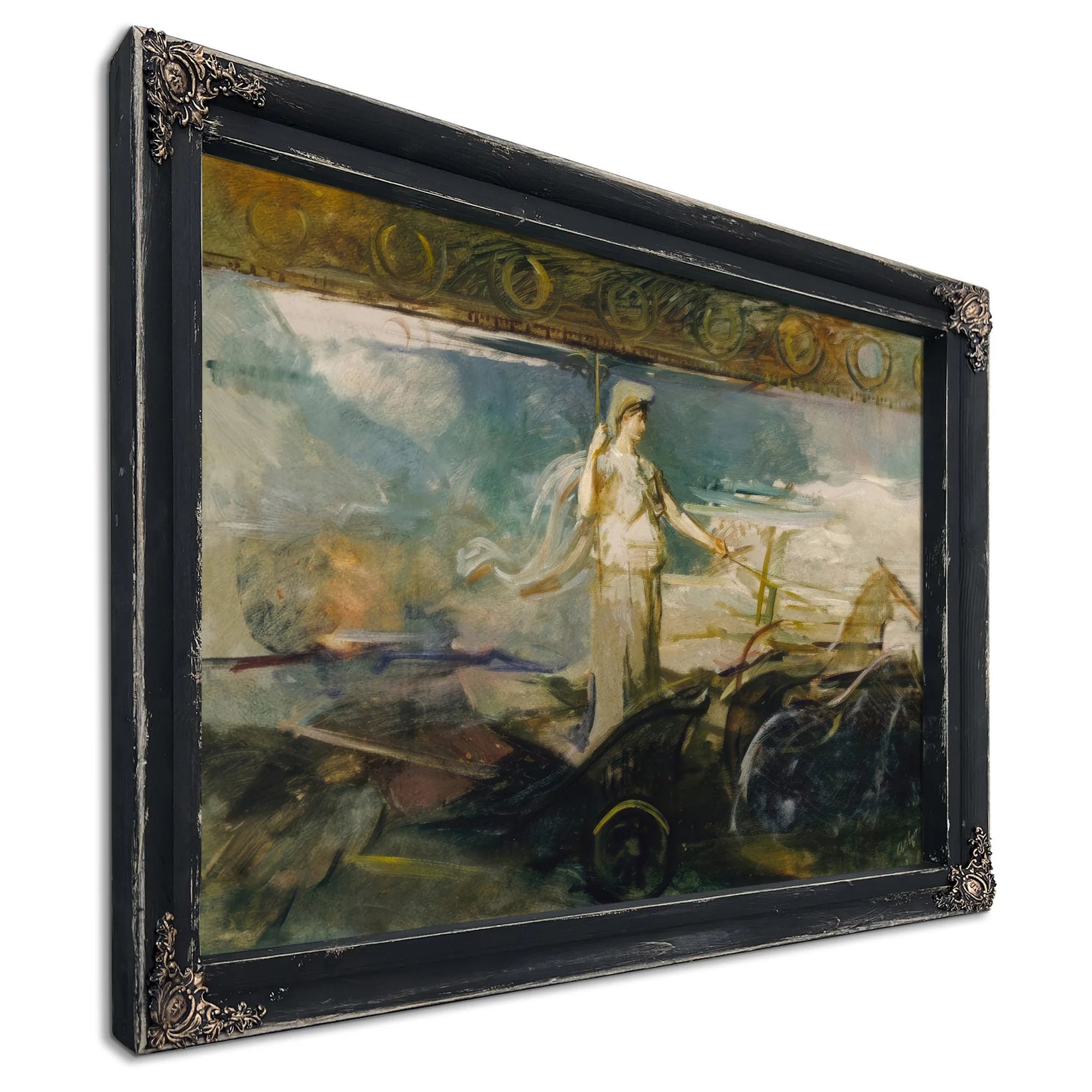 Minerva In A Chariot By Abbott Handerson Thayer Fine Art Print