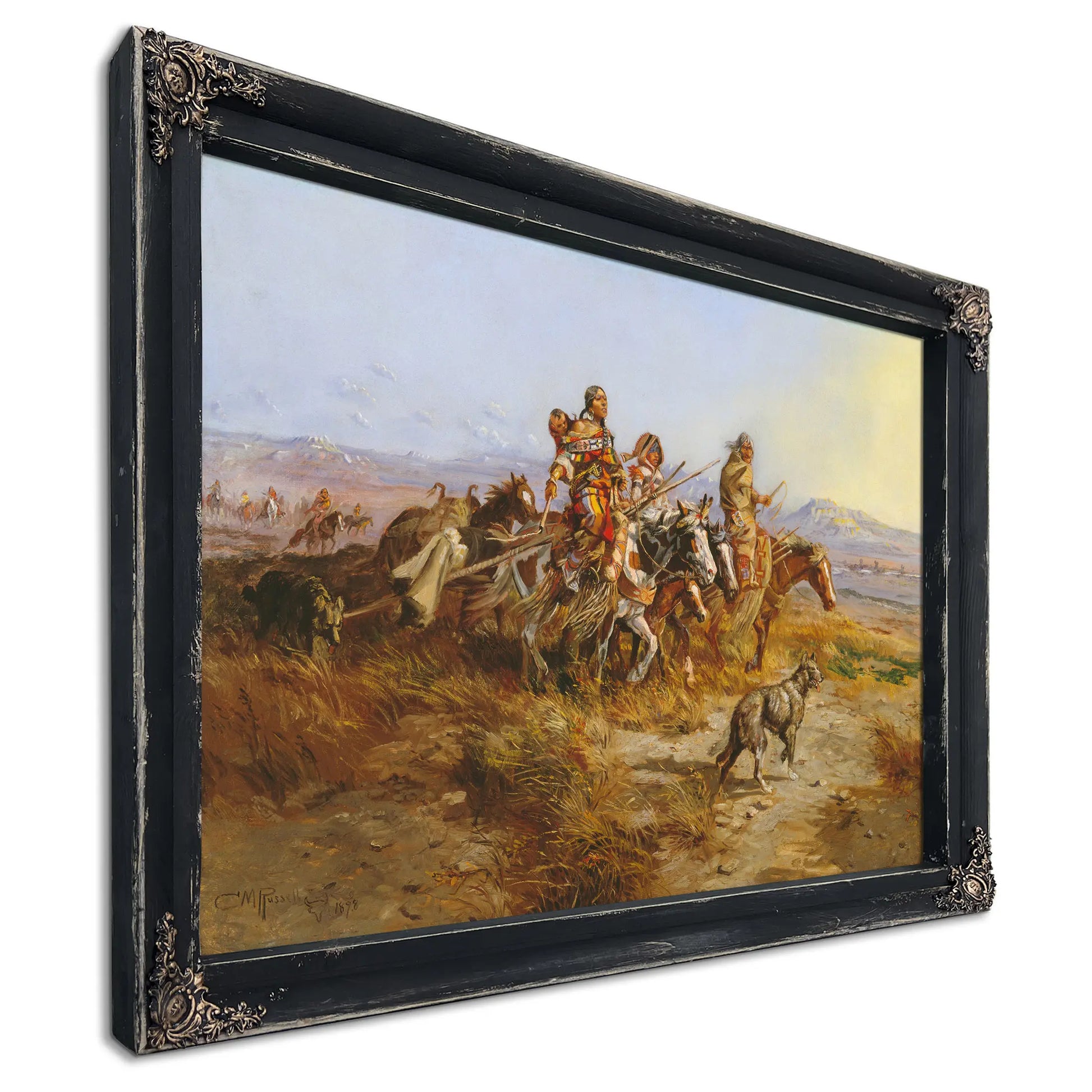 Indian Women Moving by Charles Marion Russell