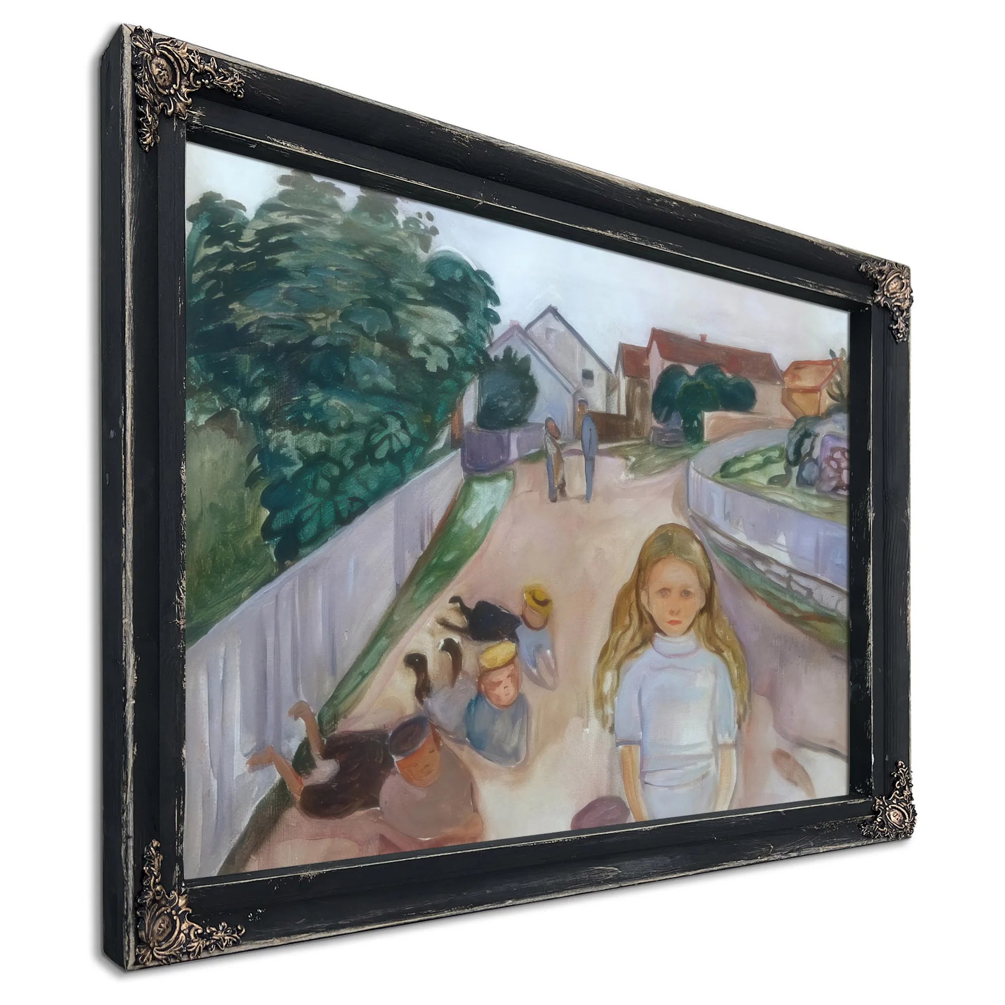 Sreet In Asgardstrand1902 By Edvard Munch Fine Art Print