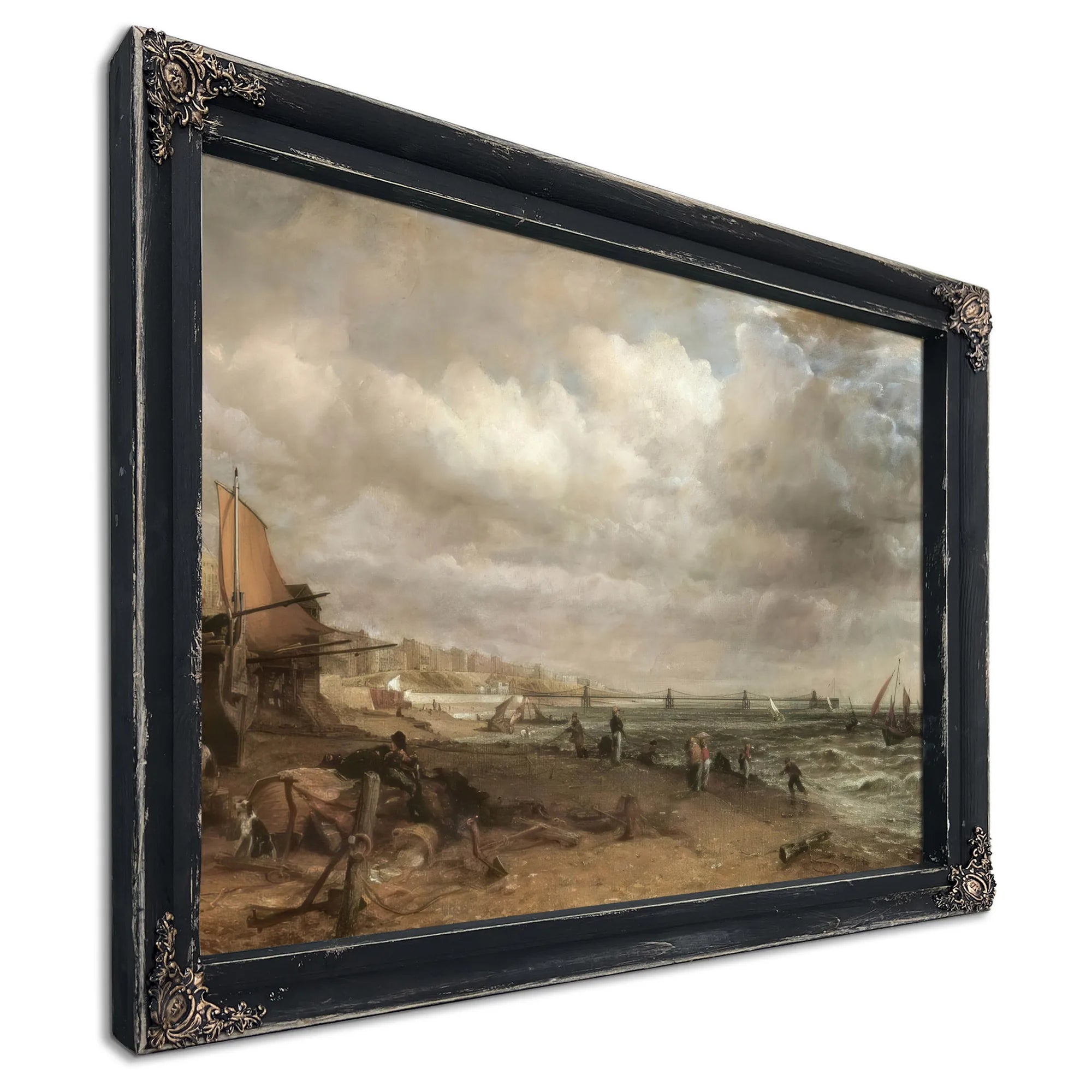 The Chain Pier Brighton By John Constable Fine Art Print