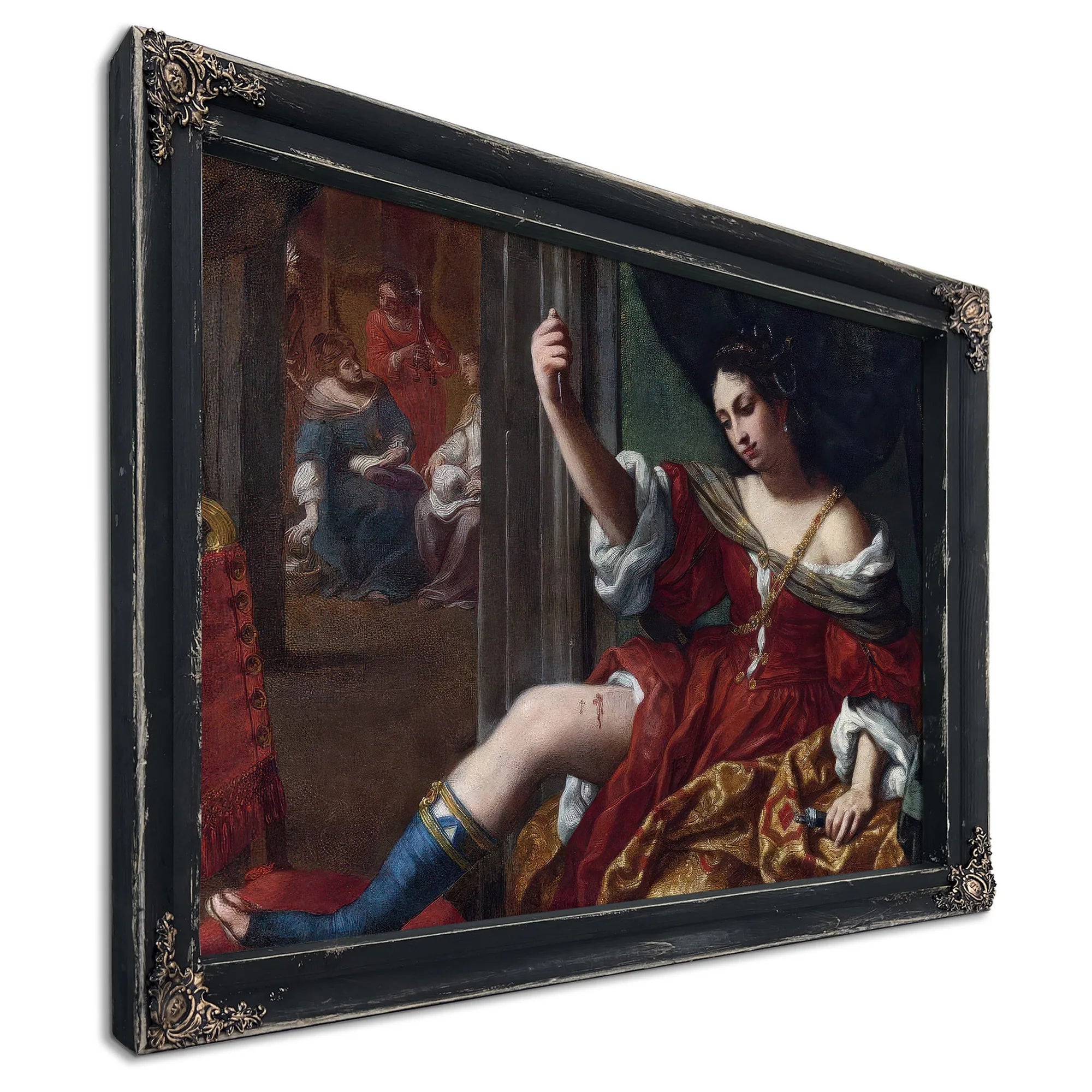 Portia Wounding Her Thigh 1664 By Elisabetta Sirani Fine Art Print