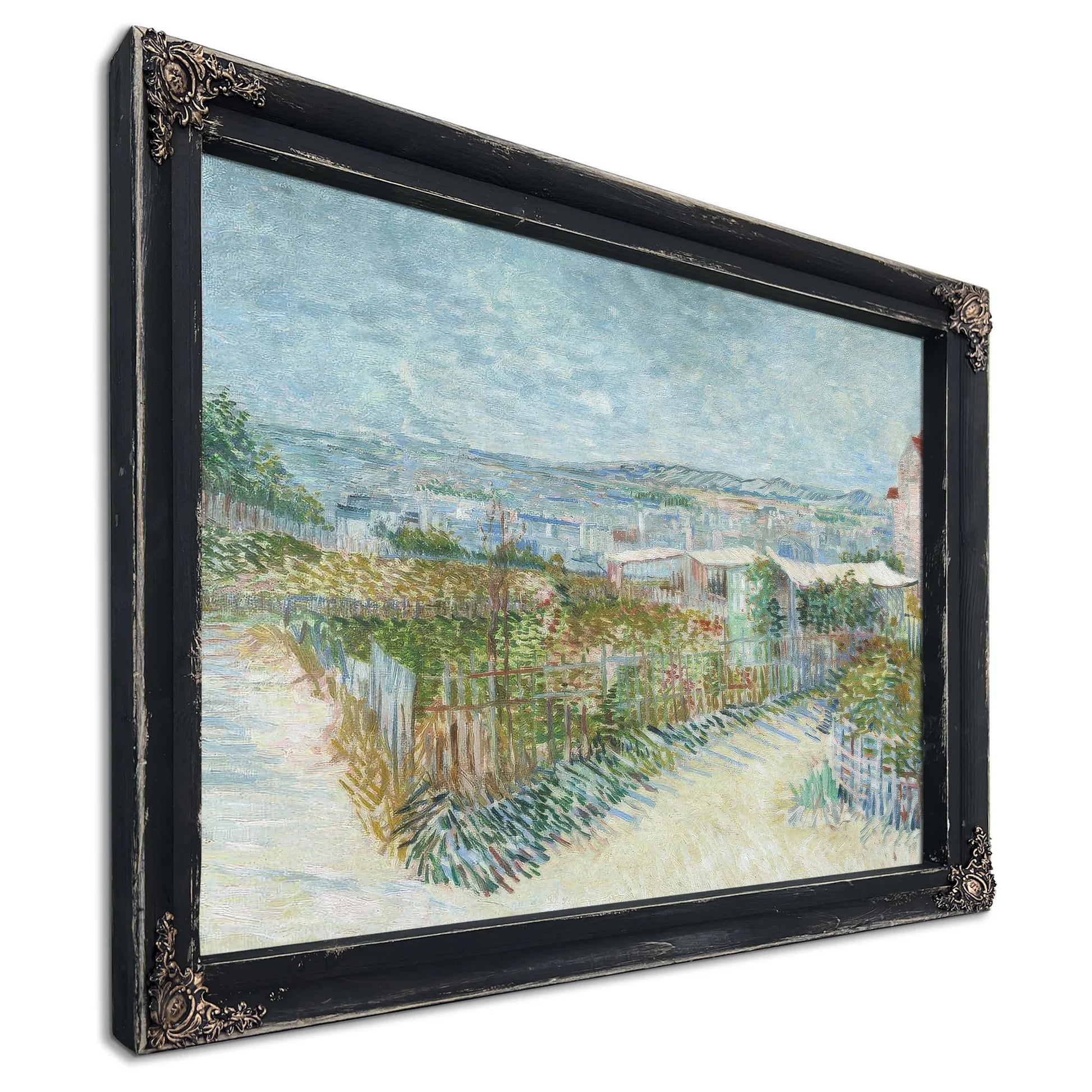 Montmartre Behind The Moulin De La Galette By Vincent Van Gogh Fine Art Print