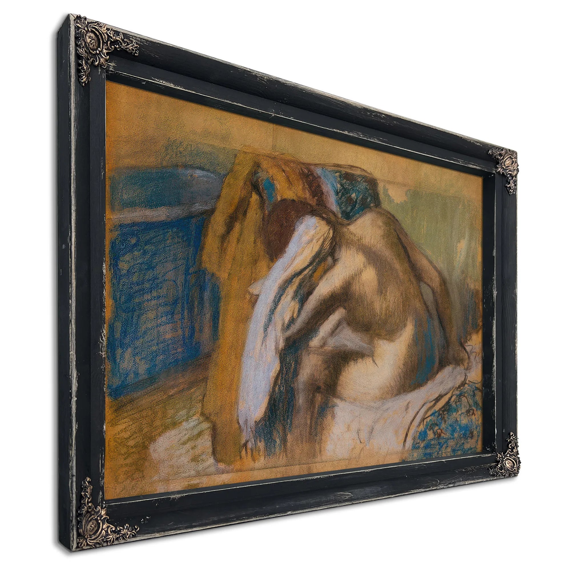 Woman Drying Her Hair, After The Bath By Edgar Degas Fine Art Print