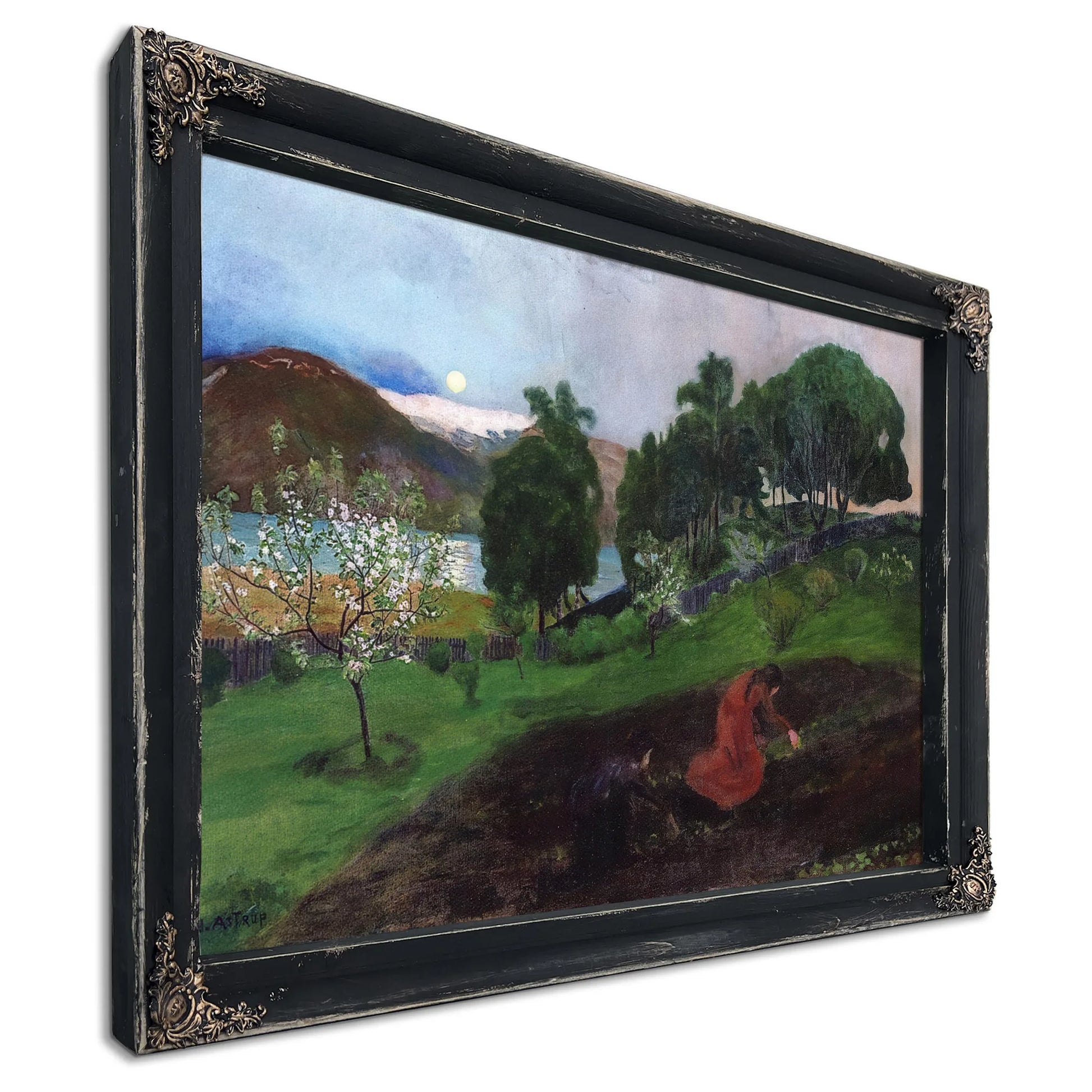 Spring Night In The Garden By Nicolai Astrup Fine Art Print