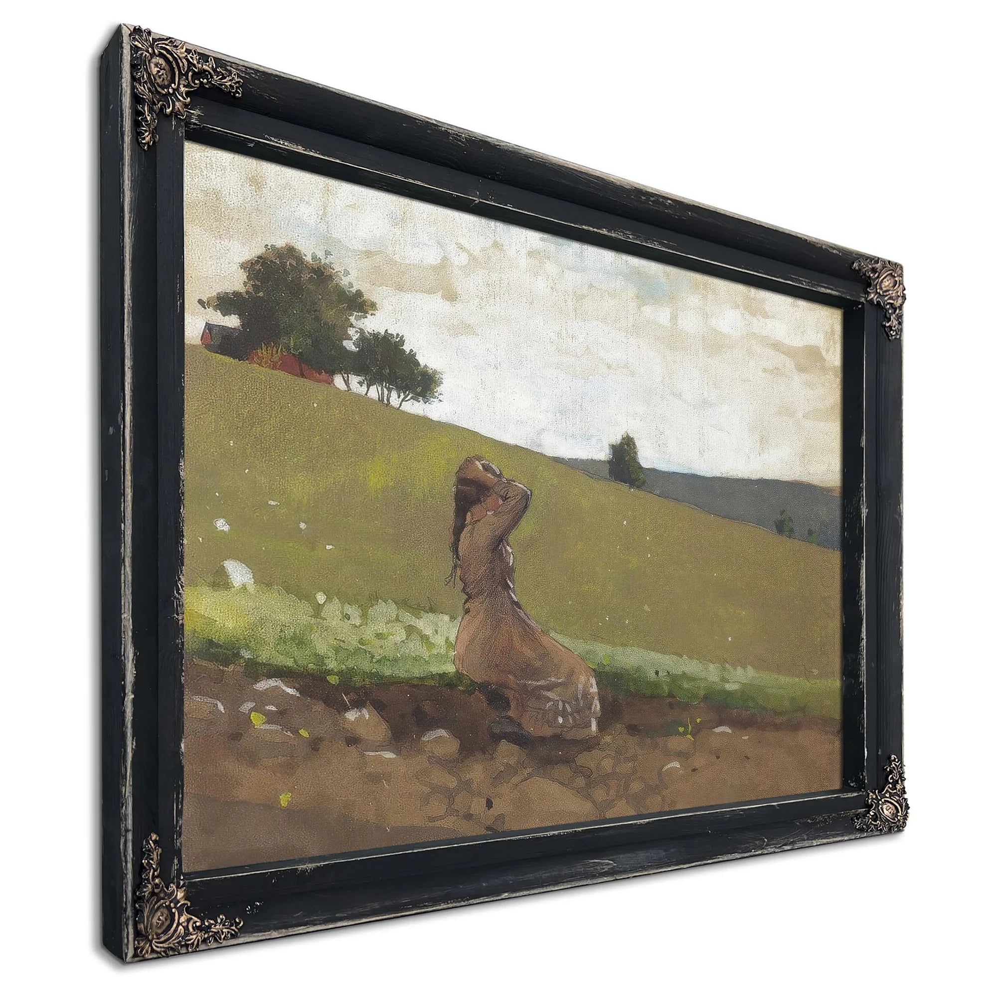 The Green Hill By Winslow Homer Fine Art Print