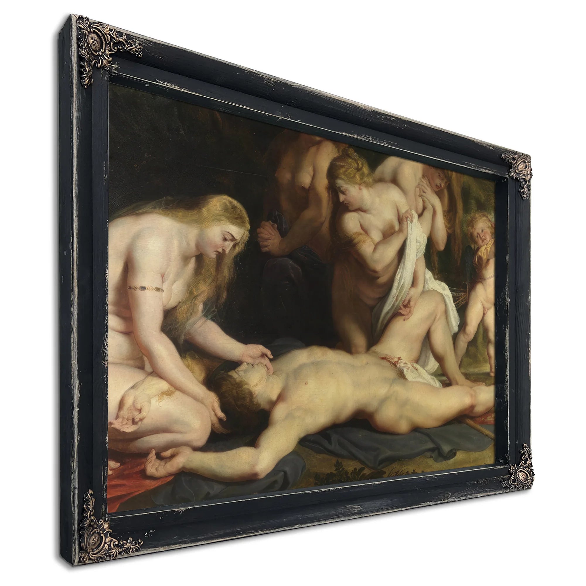 The Death Of Adonis With Venus Cupid And The Three Graces (Detail) By Peter Paul Rubens Fine Art Print