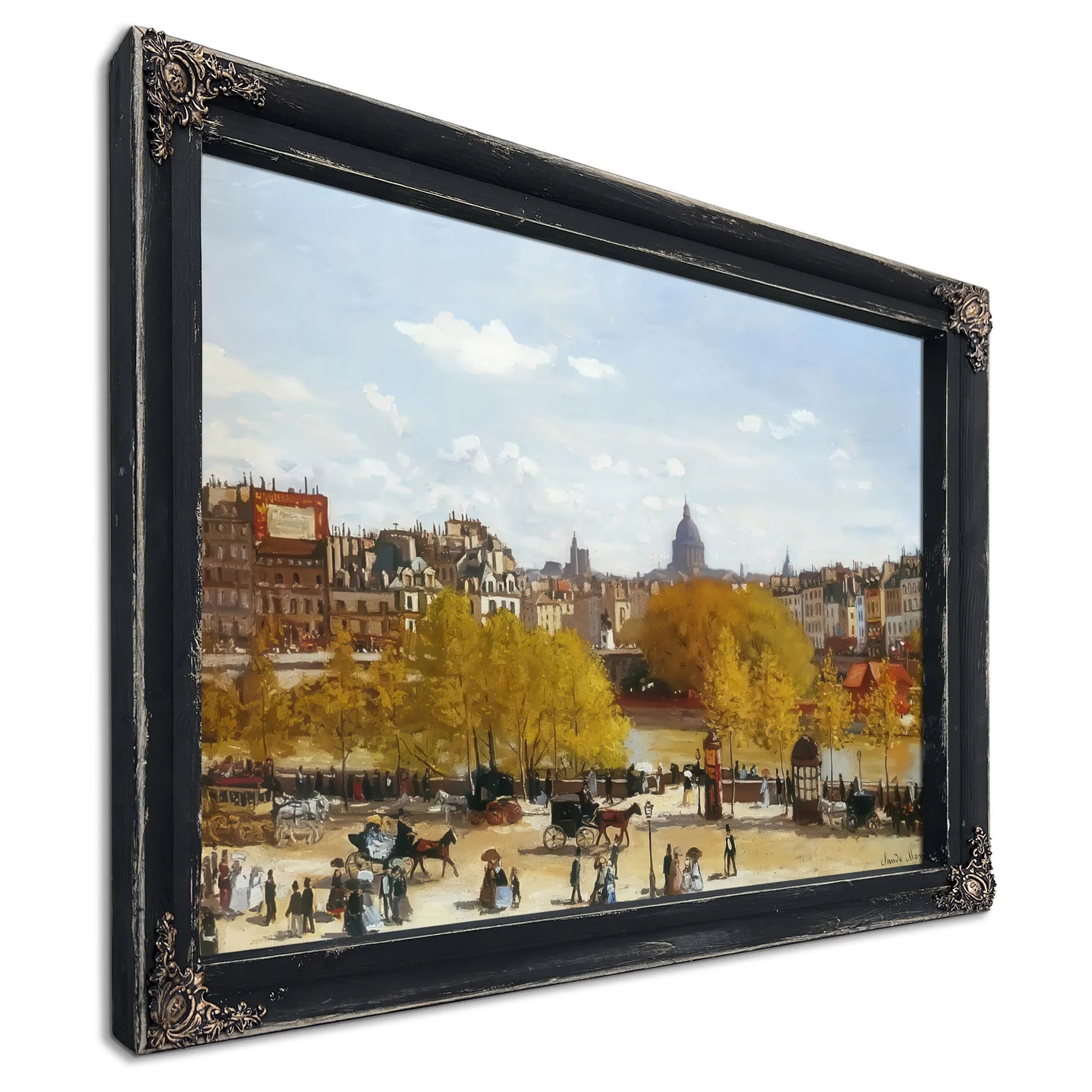 Quai Du Louvre 1867 By Claude Monet Fine Art Print
