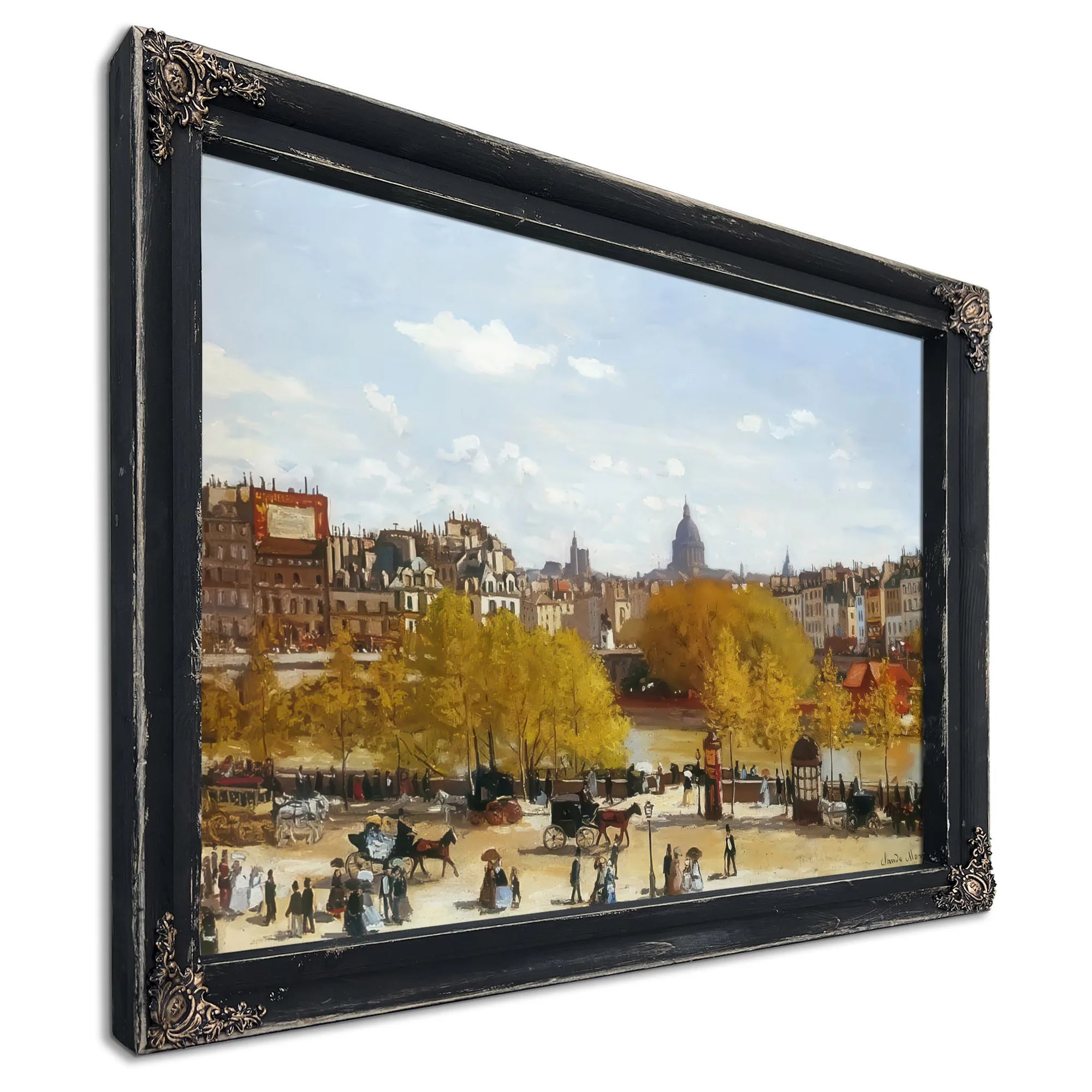Quai Du Louvre 1867 By Claude Monet Fine Art Print