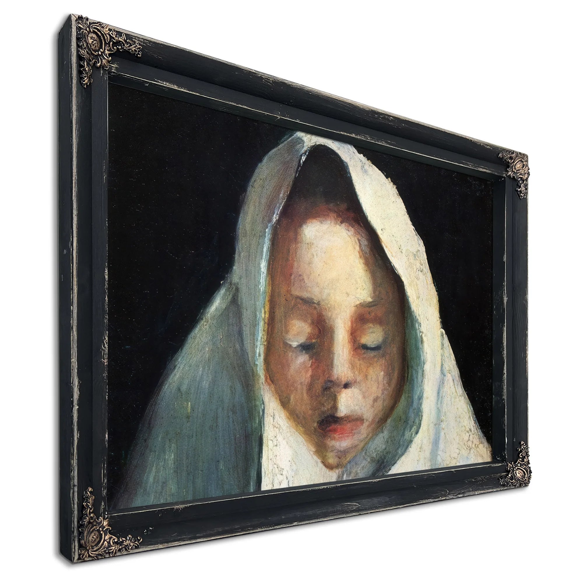 Still Life Child 1039 S Head With White Cloth 1907 By Paula Modersohn Becker Fine Art Print