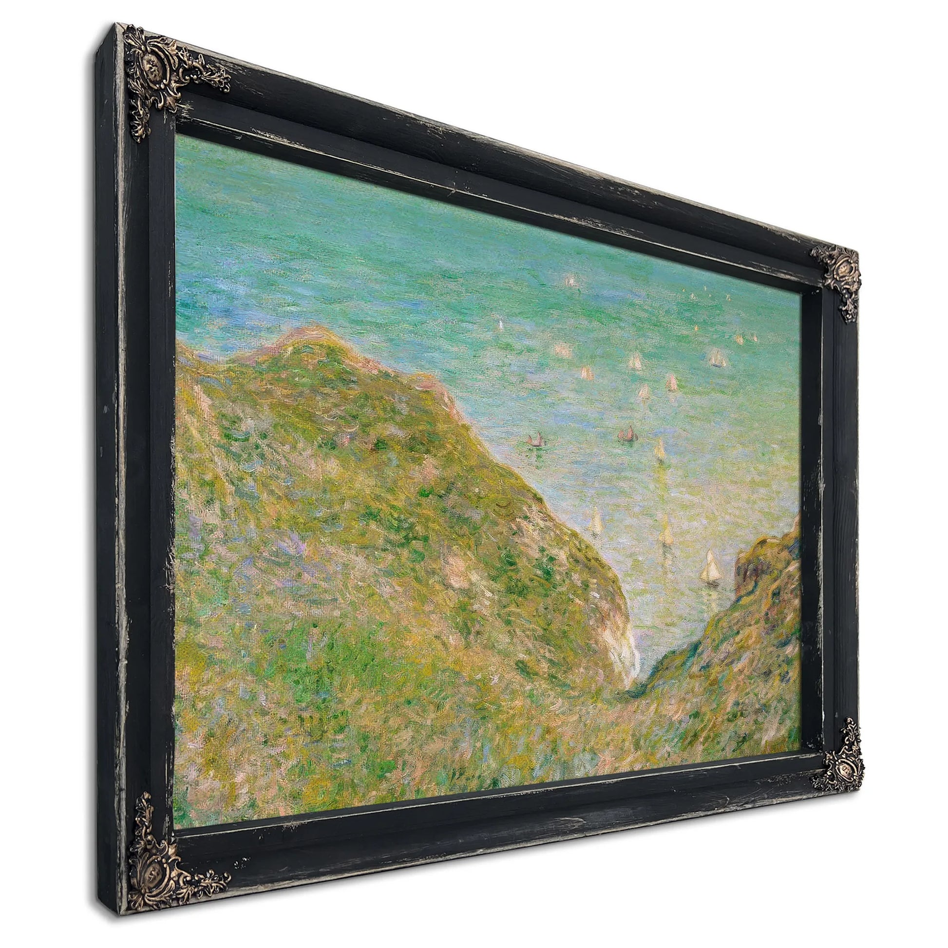 On The Cliff At Pourville Clear Weather By Claude Monet Fine Art Print