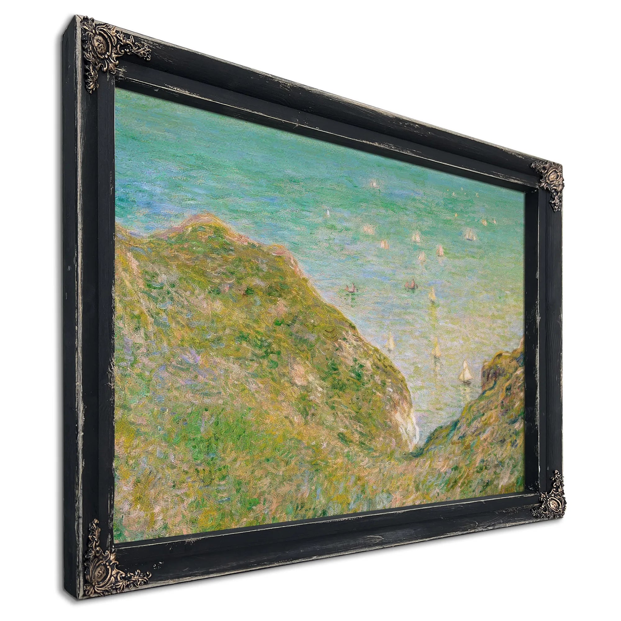 On The Cliff At Pourville Clear Weather By Claude Monet Fine Art Print