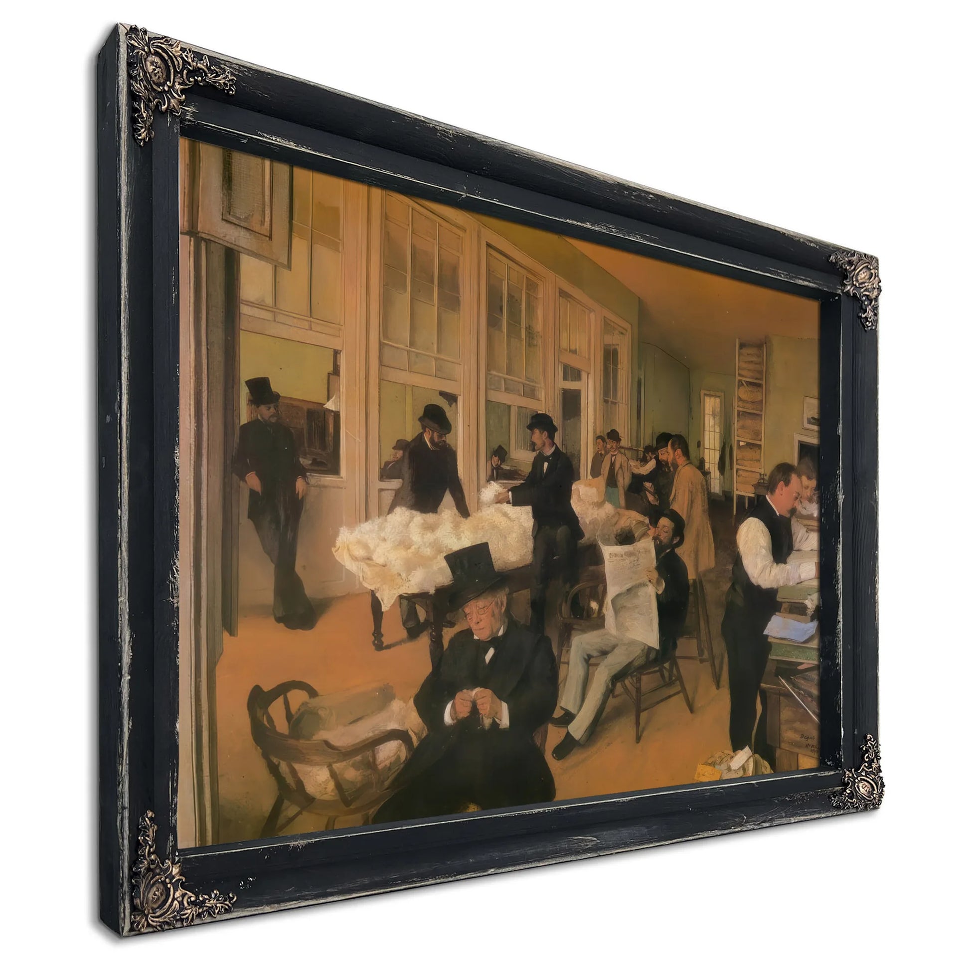 The Cotton Market, New Orleans By Edgar Degas Fine Art Print