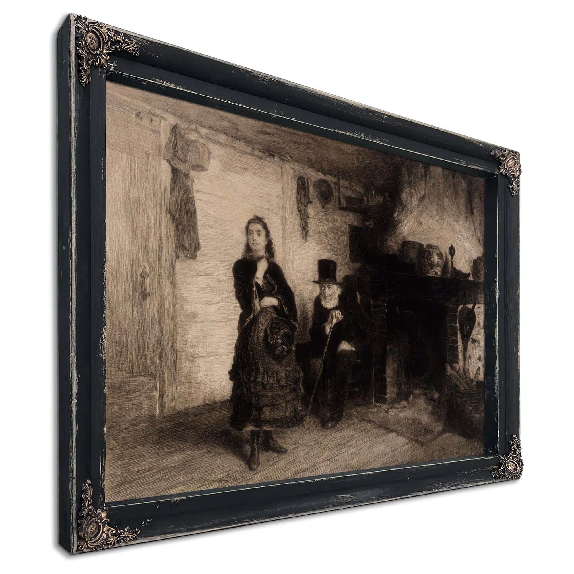 The Reprimand By Eastman Johnson Fine Art Print