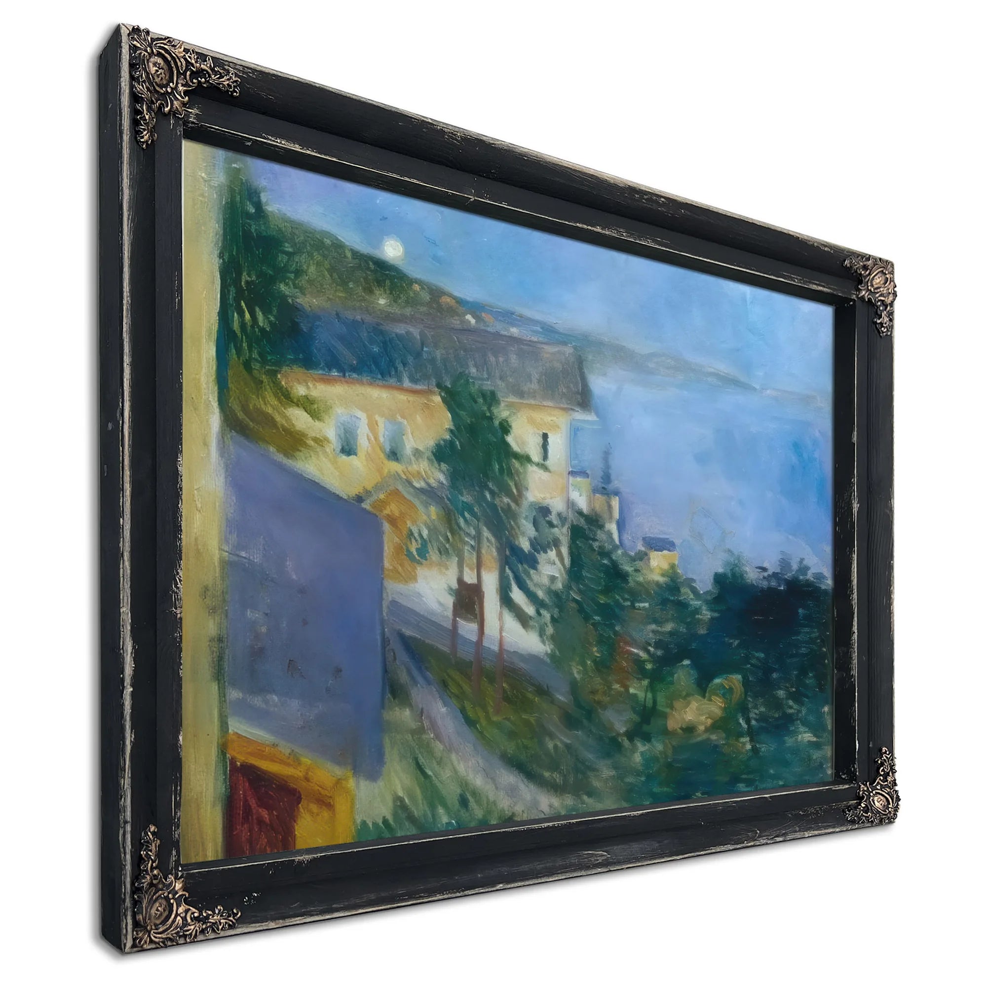 Moonlight Over Oslo Ejord 1891 By Edvard Munch Fine Art Print