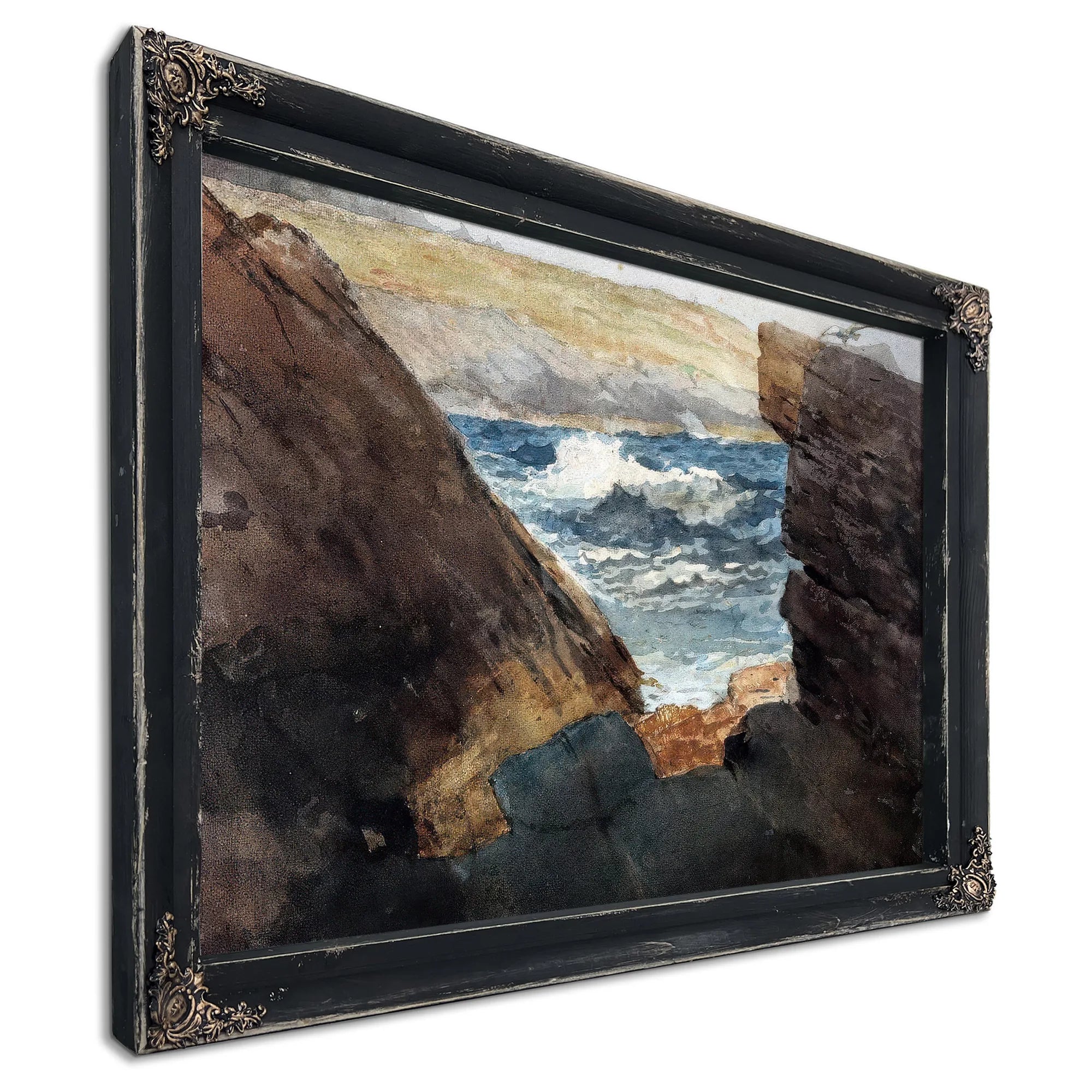 Through The Rocks By Winslow Homer Fine Art Print
