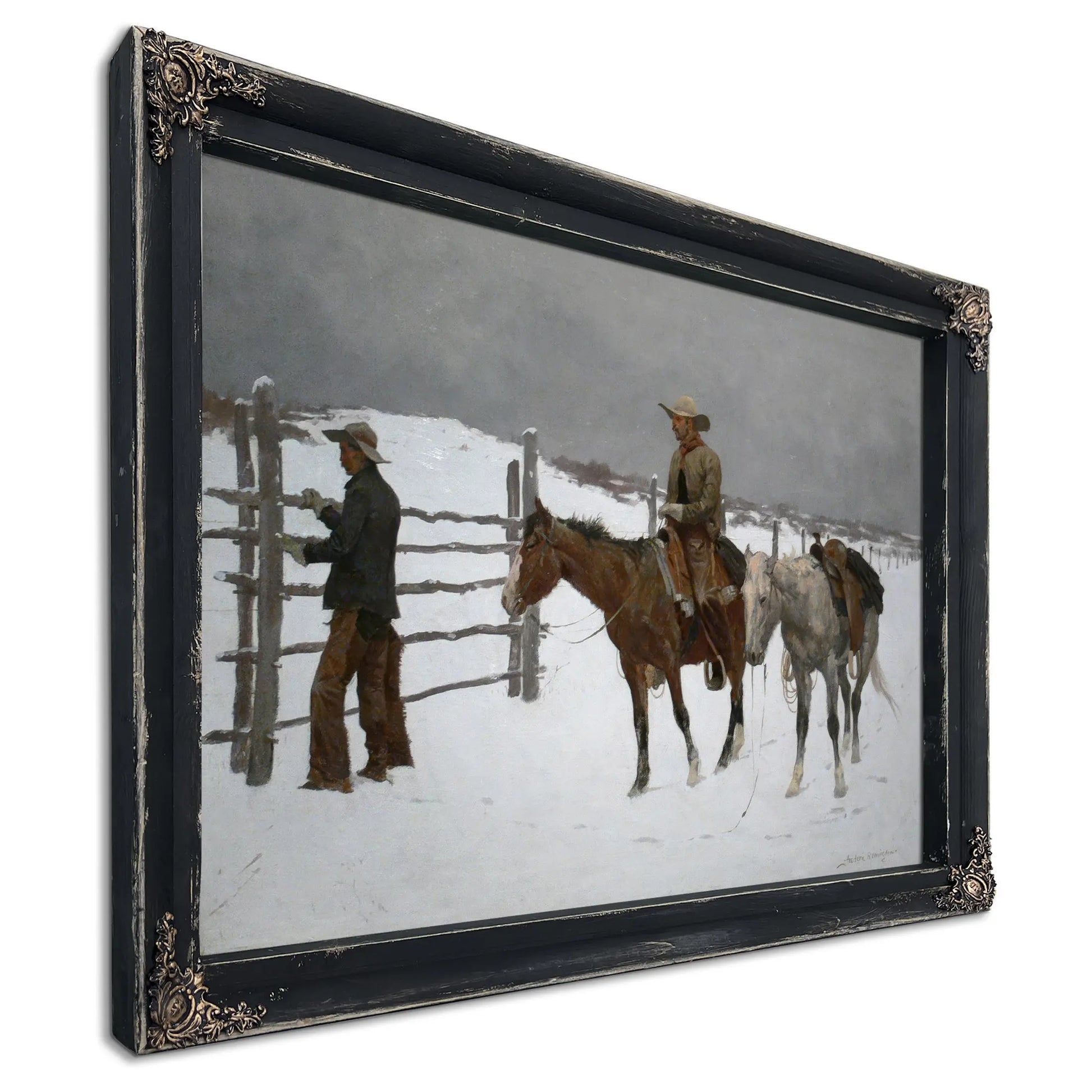 Remington The Fall Of The Cowboy by Frederic Remington