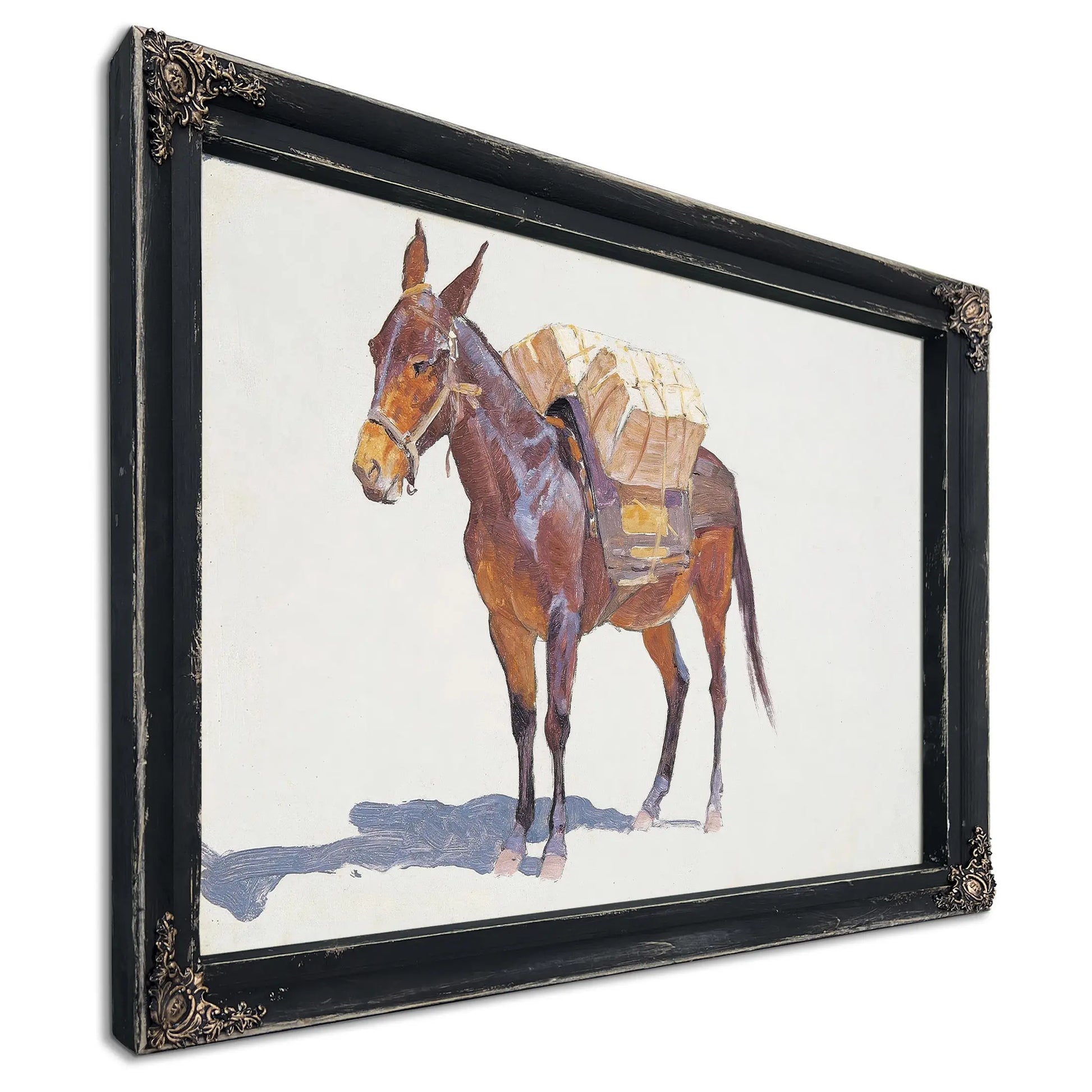 Untitled Pack Mule Study by Frederic Remington