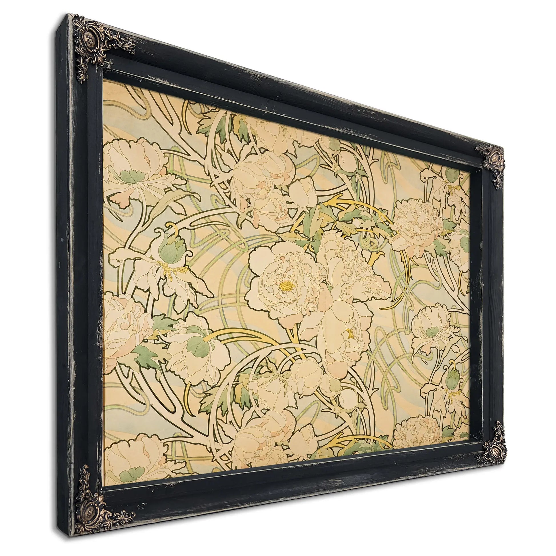 Peonies by Alphonse Mucha