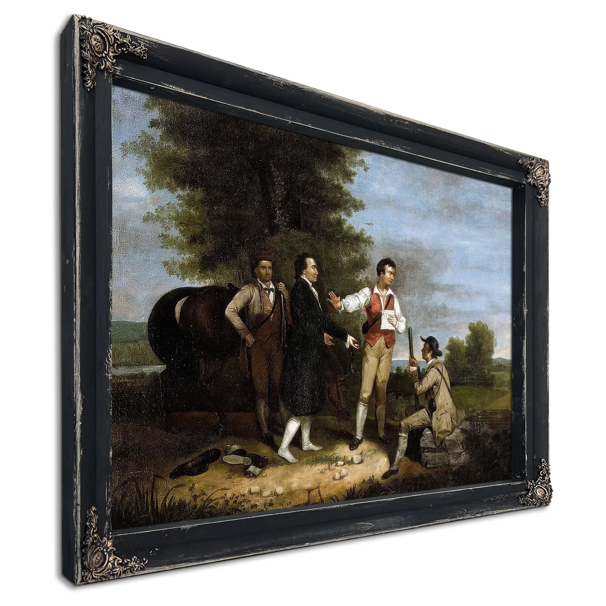 The Capture Of Major Andre By Asher B Durand Fine Art Print