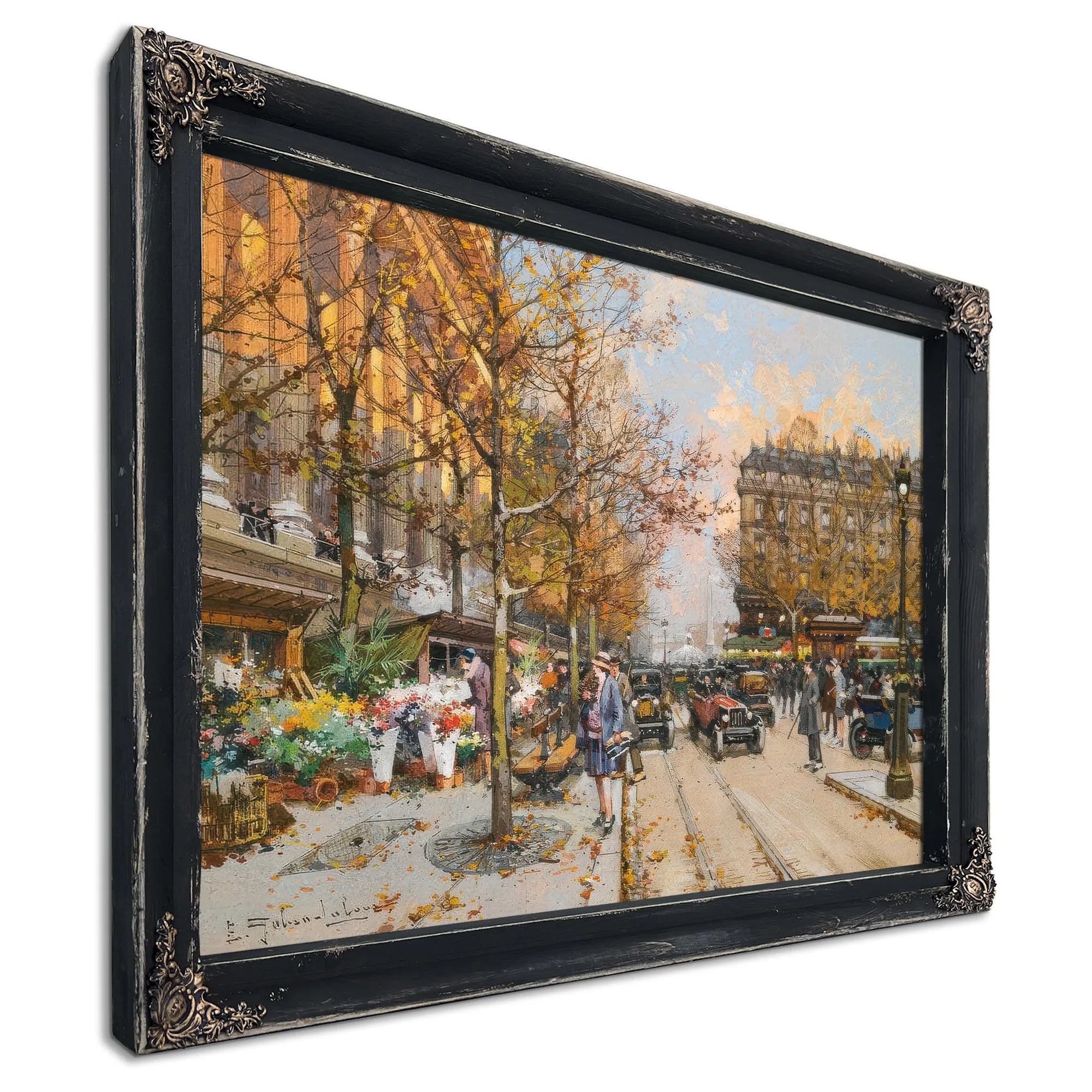 Place De La Madeleine By Eugene Galien Laloue Fine Art Print