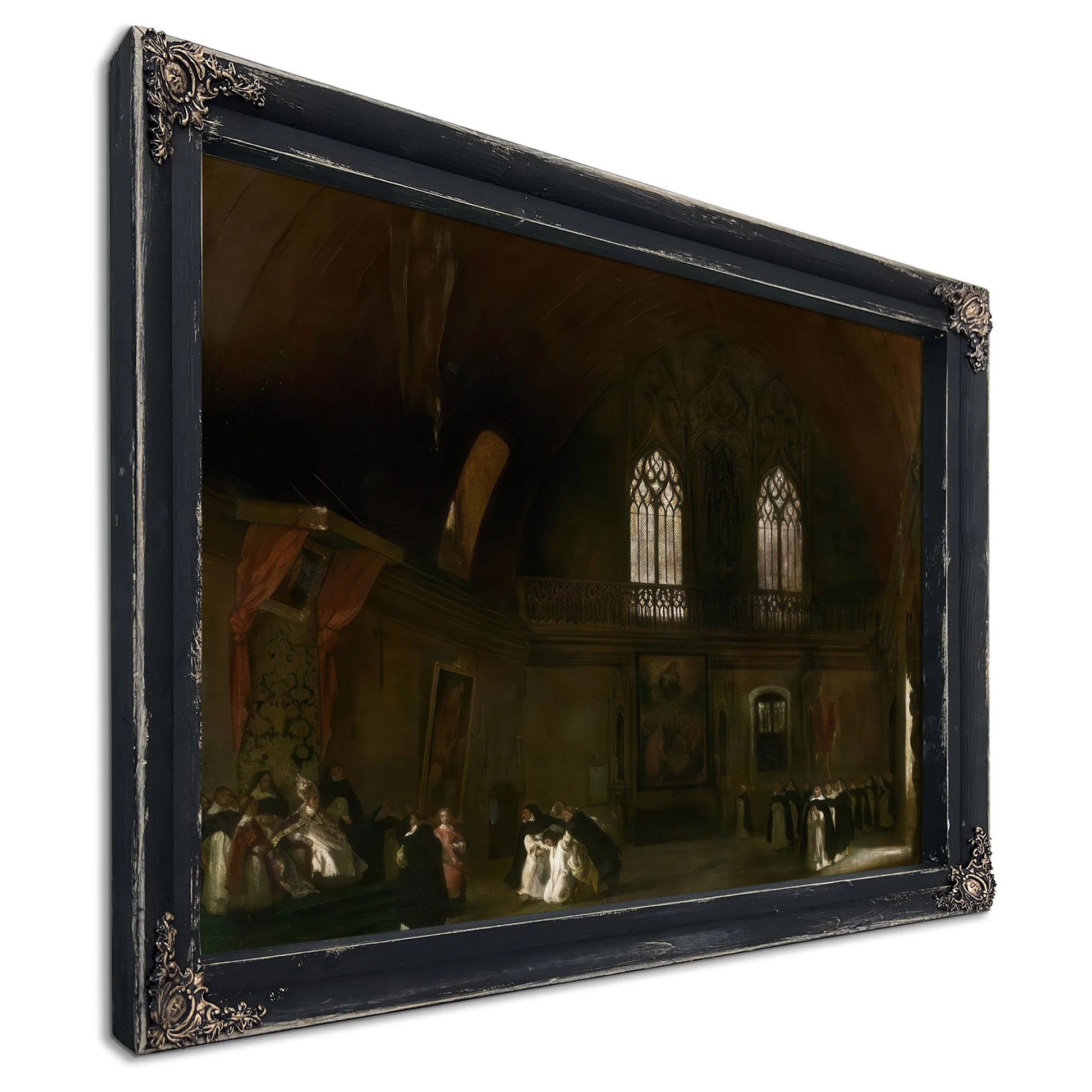 Interior Of A Dominican Convent In Madrid By Eugene Delacroix Fine Art Print