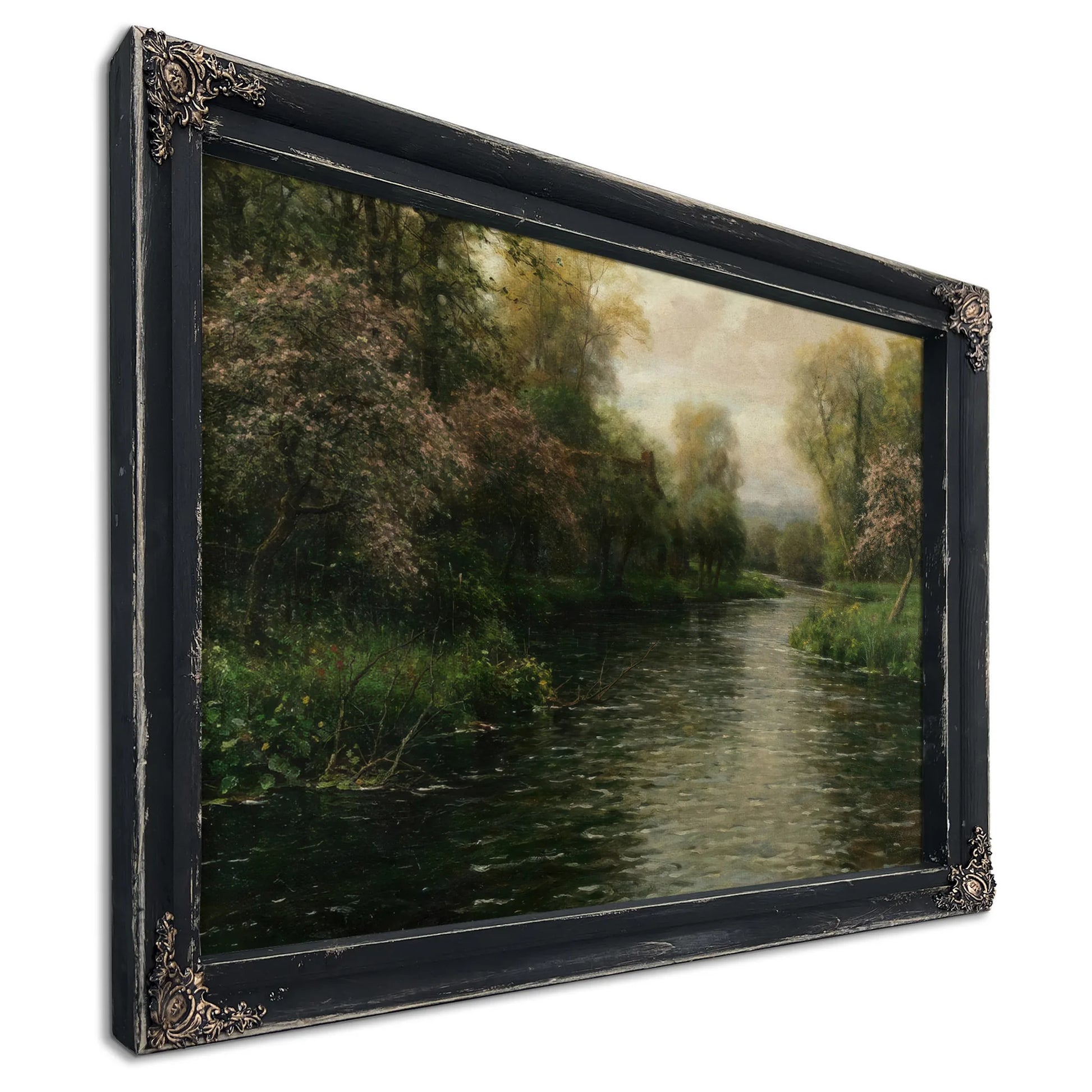 French River Landscape By Louis Aston Knight Fine Art Print