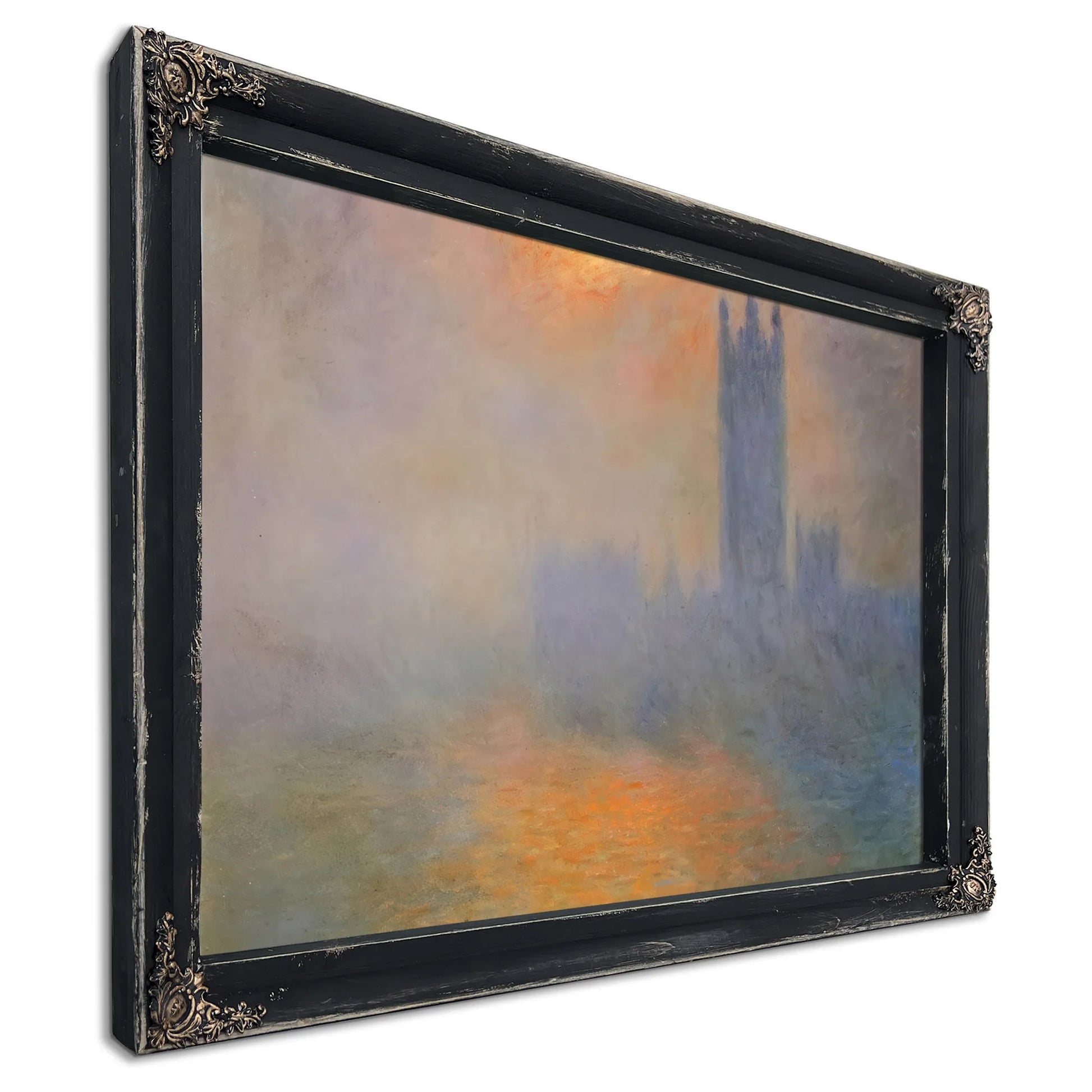 The Houses Of Parliament Effect Of Sunlight In The Fog By Claude Monet Fine Art Print