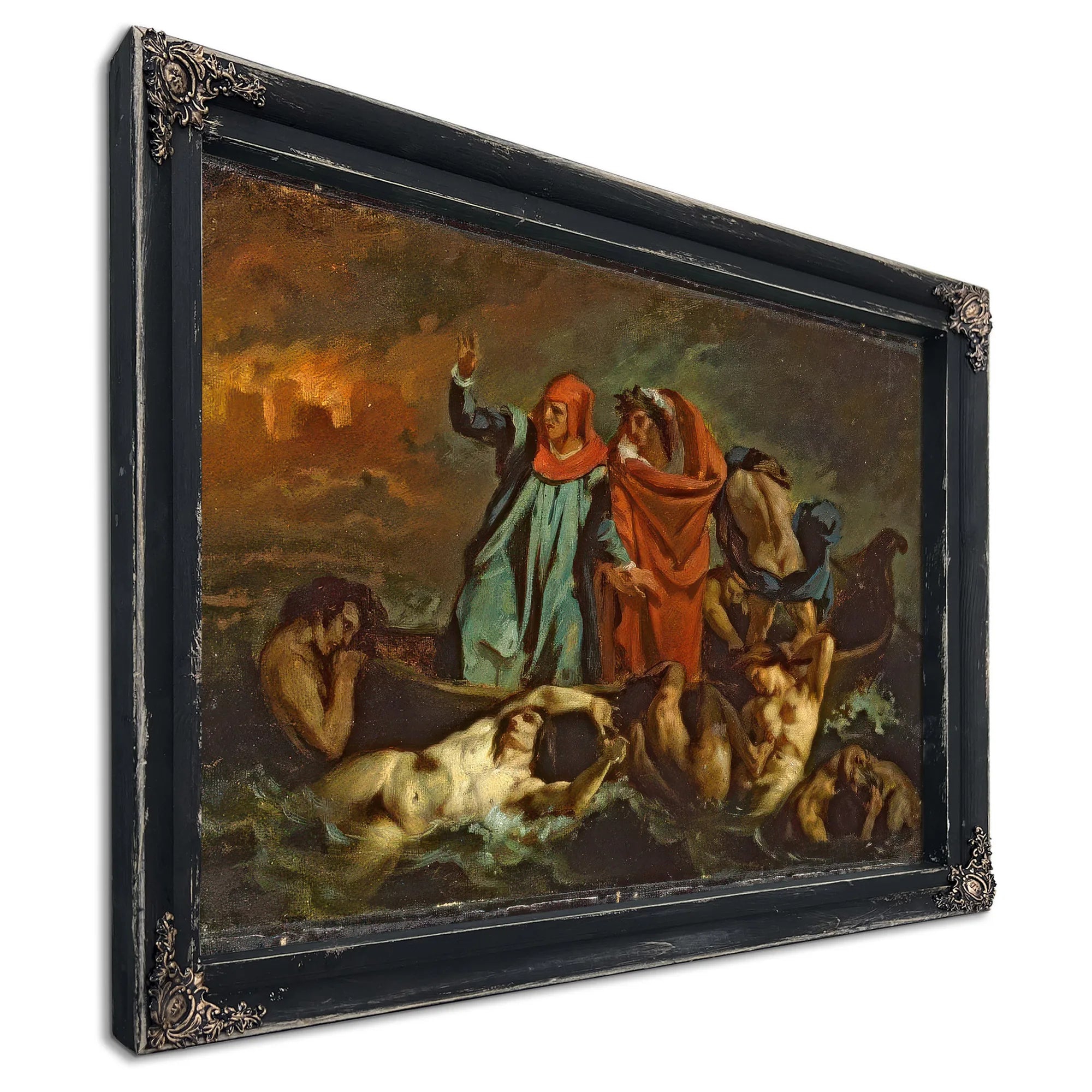 Dantes Bark By Eugene Delacroix Fine Art Print