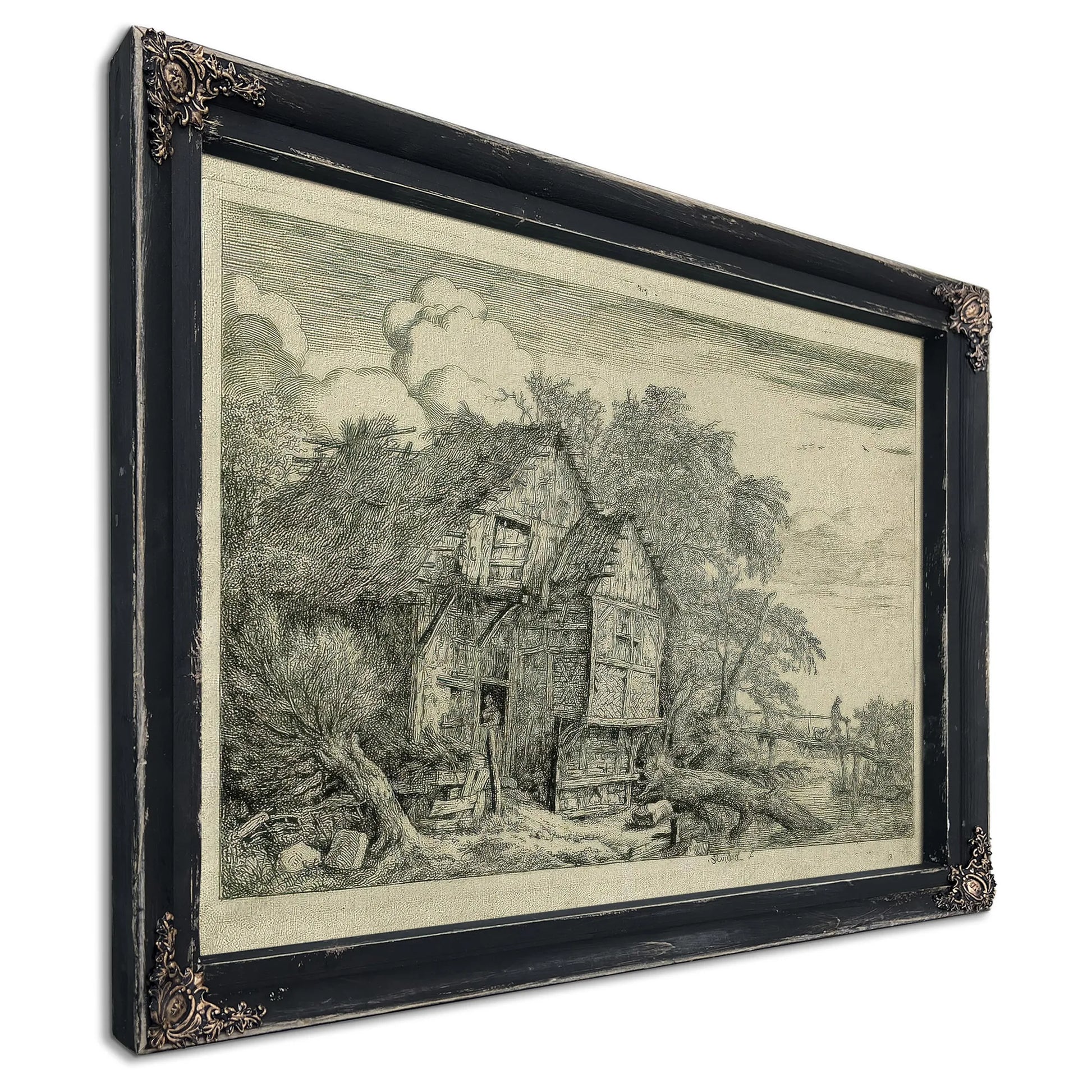 The Little Bridge By Jacob Van Ruisdael Fine Art Print