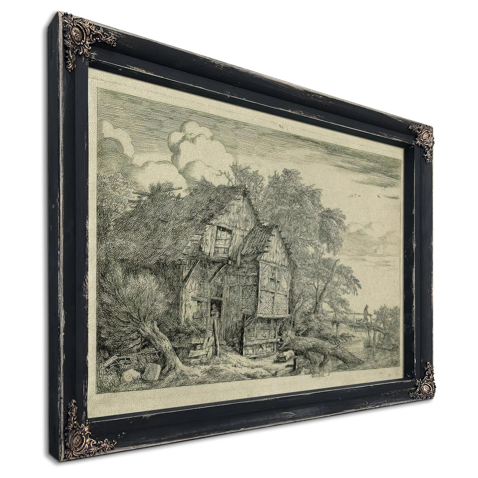 The Little Bridge By Jacob Van Ruisdael Fine Art Print