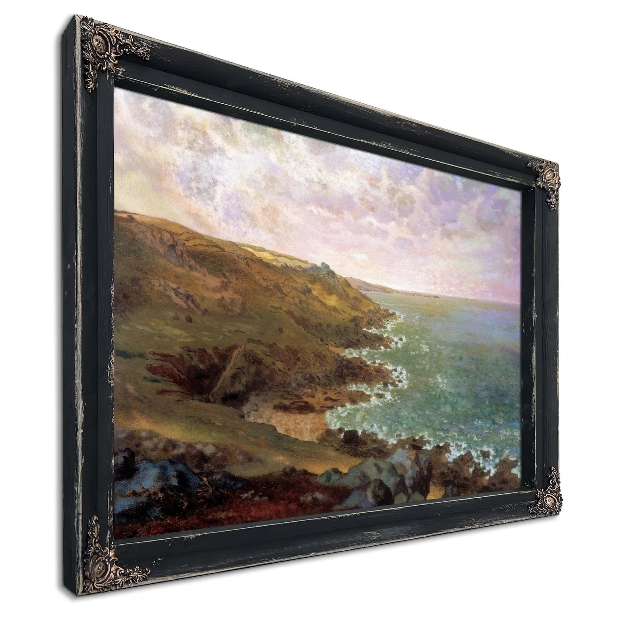 The Cliffs At Greville By Jean Francois Millet Fine Art Print