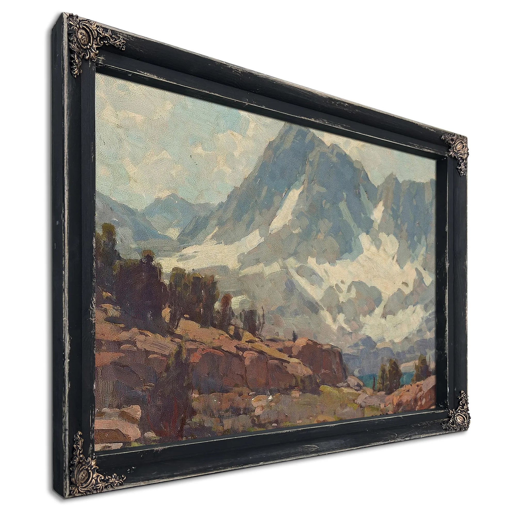Sierra Glaciers And Lake By Edgar Payne Fine Art Print