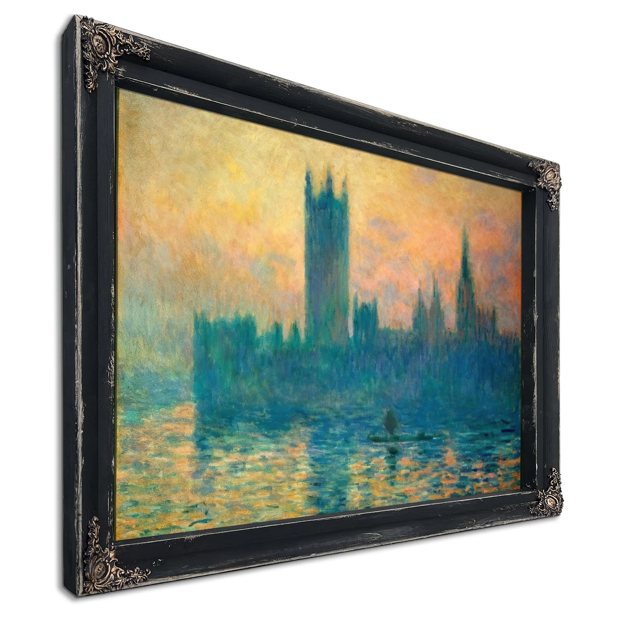 The Houses Of Parliament Sunset By Claude Monet Fine Art Print