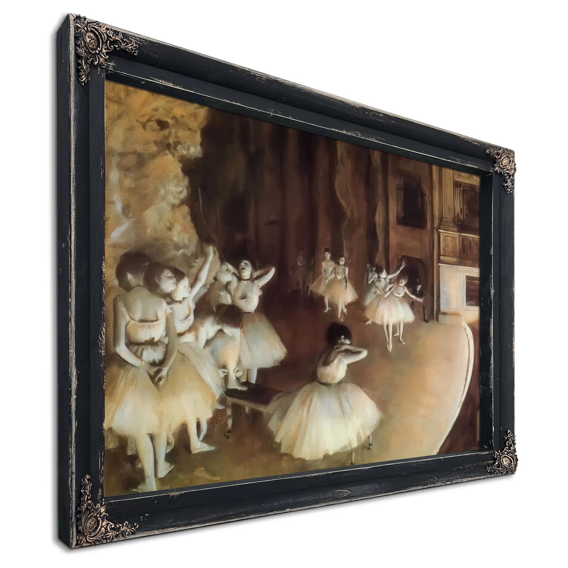 Rehearsal Of A Ballet On Stage By Edgar Degas Fine Art Print