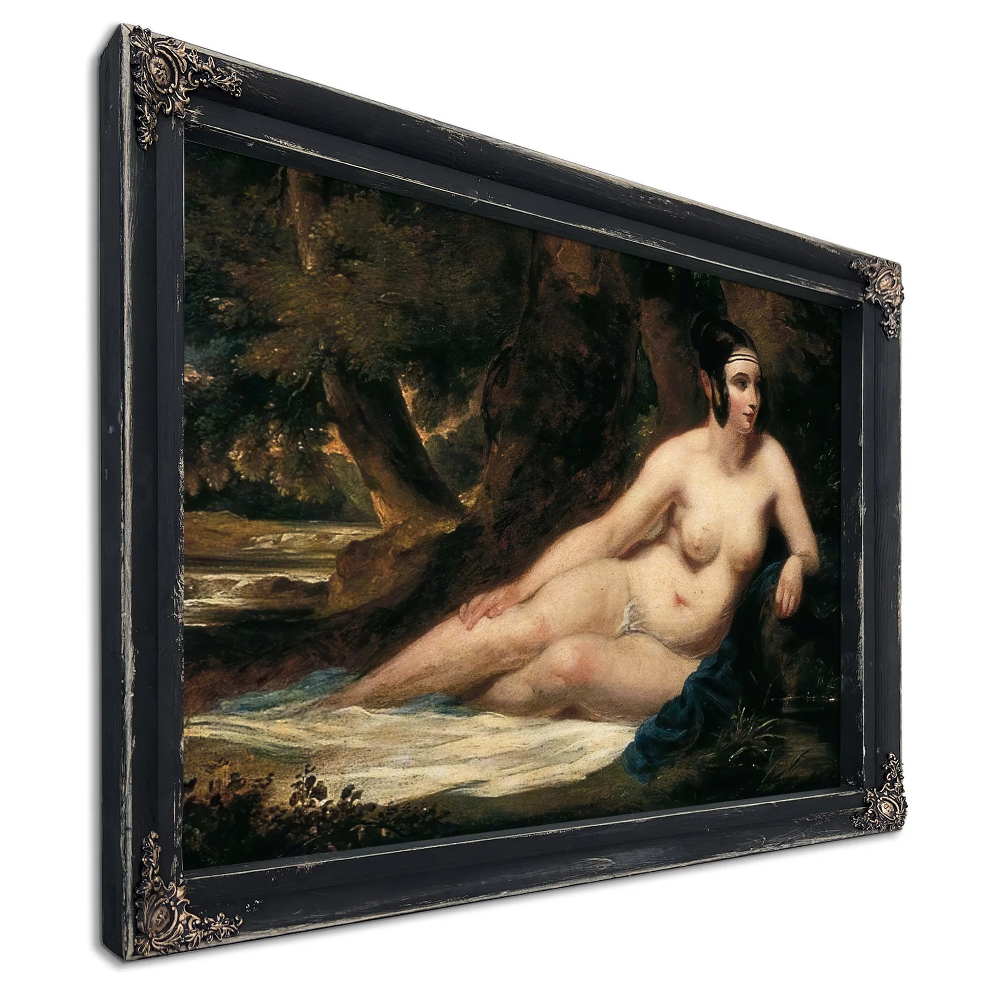 Reclining Female Nude In A Landscape By William Etty Fine Art Print