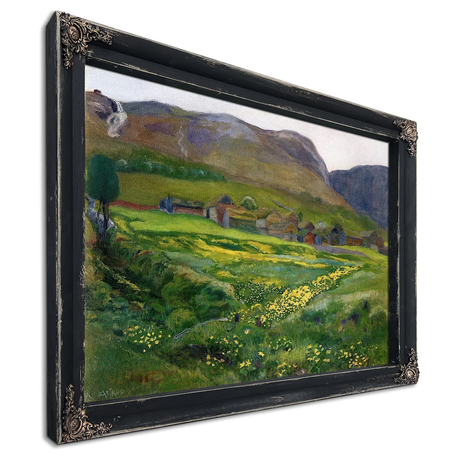 A June Night And Marsh Marigolds By Nicolai Astrup Fine Art Print