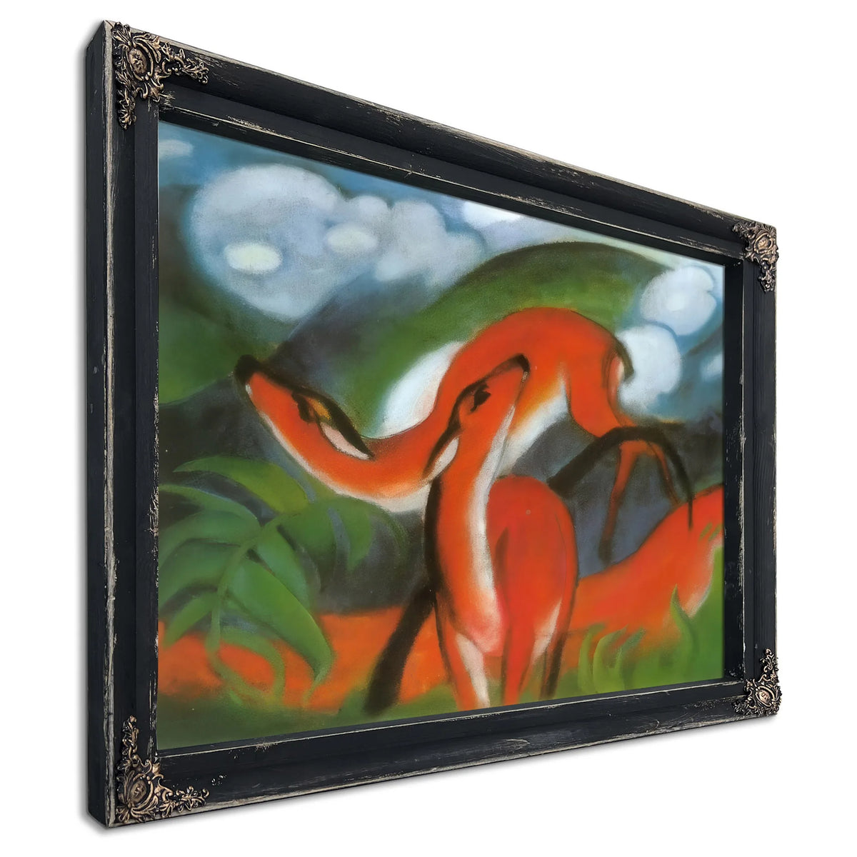The Red Deer Ii By Franz Marc Fine Art Print