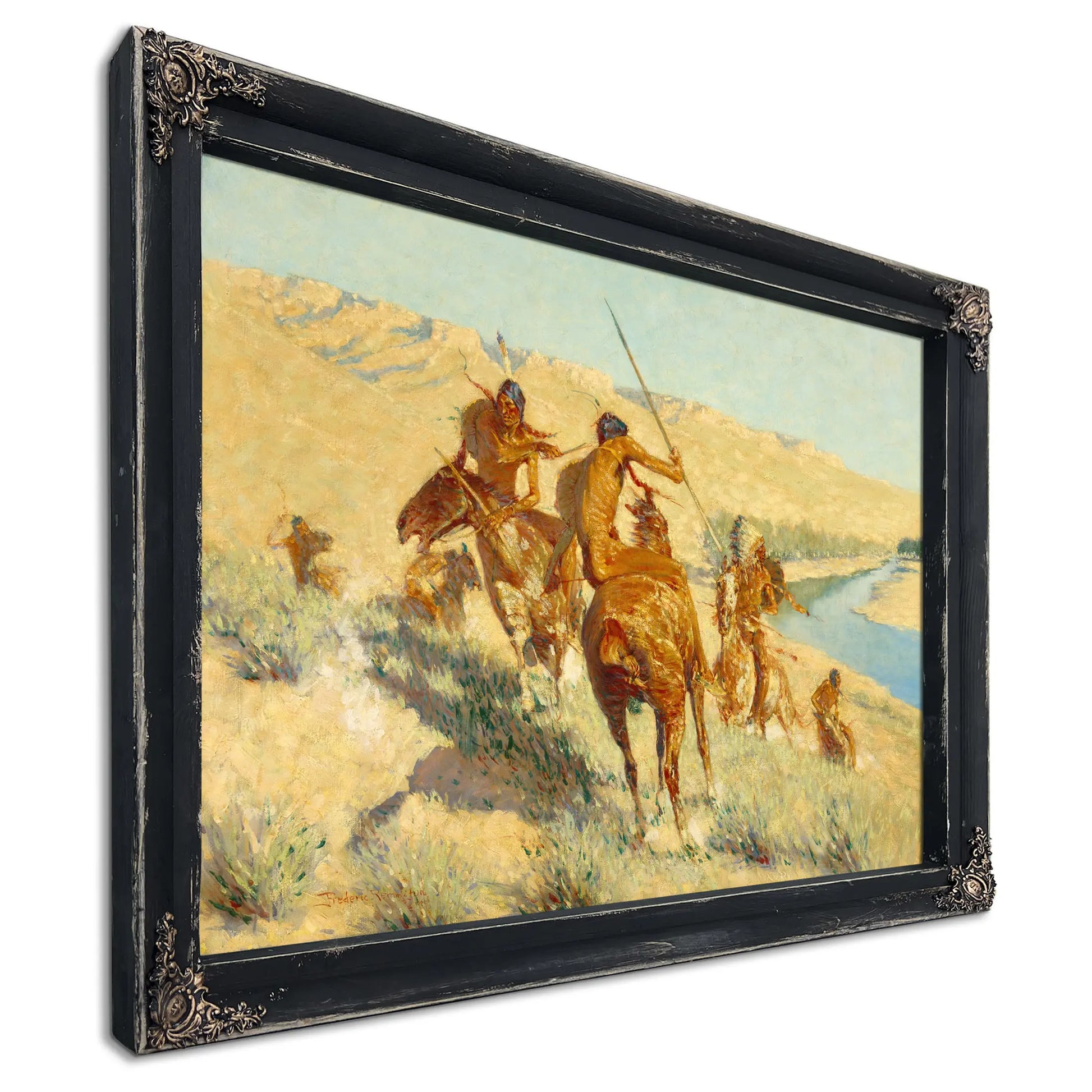 Episode Of The Buffalo Gun by Frederic Remington