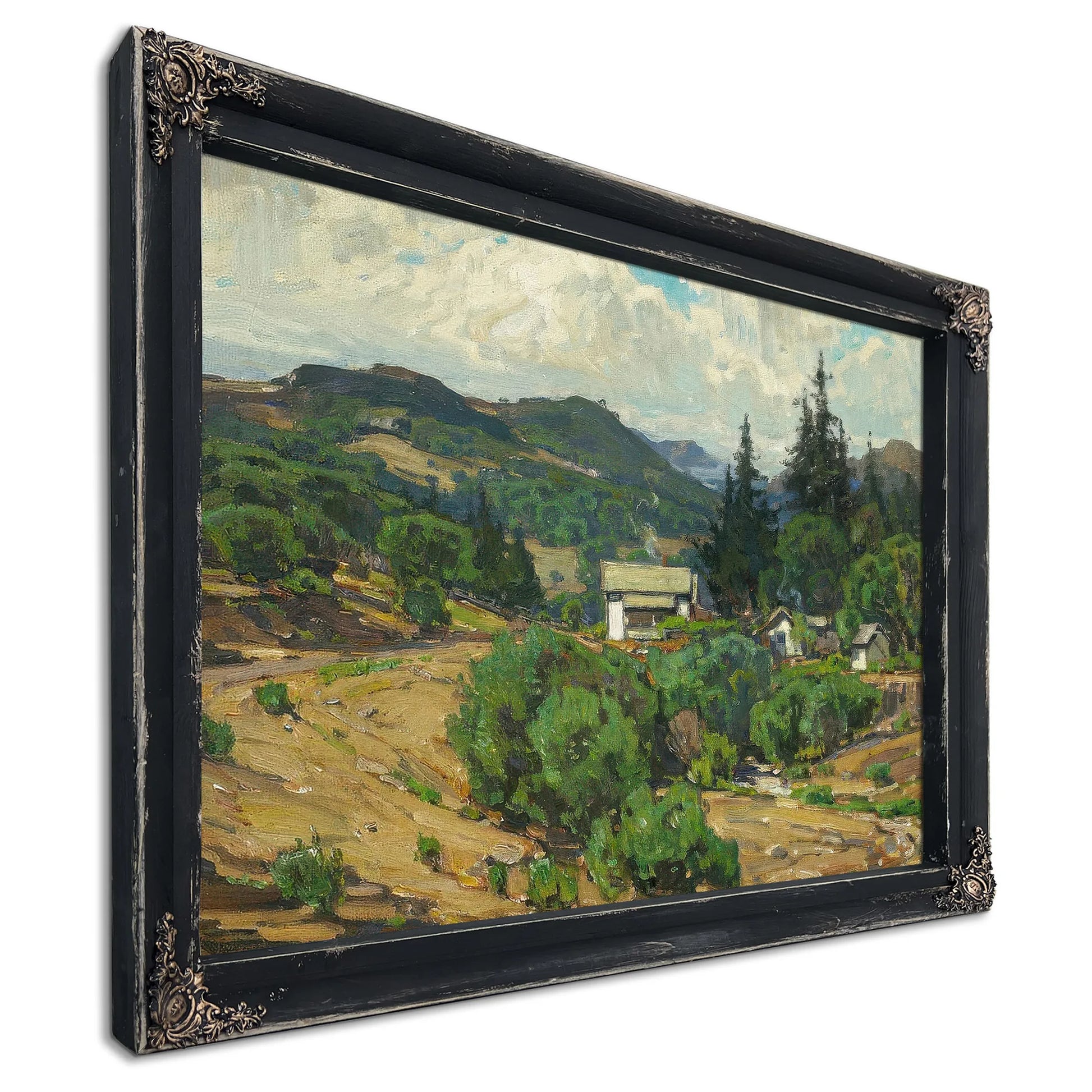 Houses In The Mountains (Resort) 1926 By William Wendt Fine Art Print
