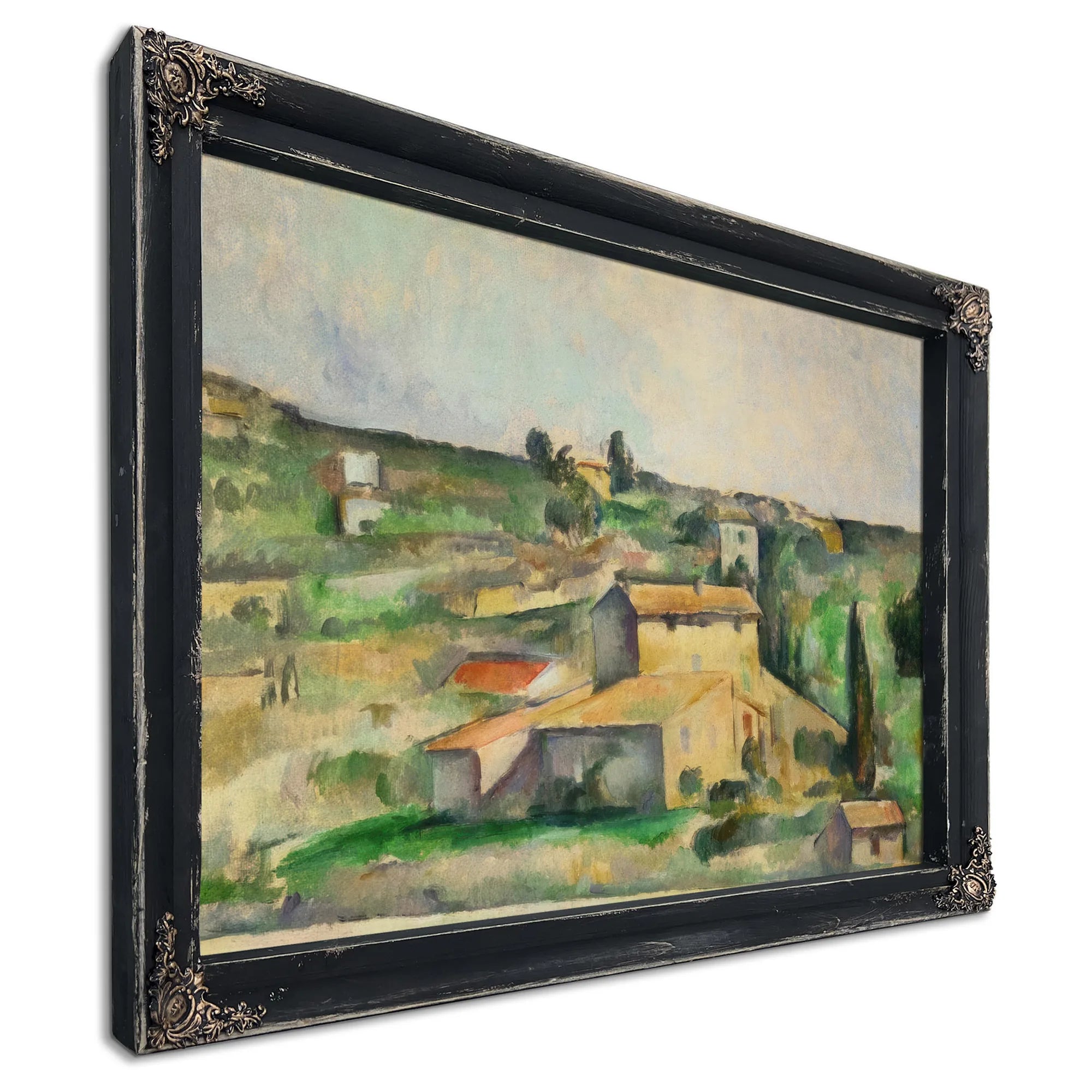 Fields At Bellevue By Paul Cezanne Fine Art Print