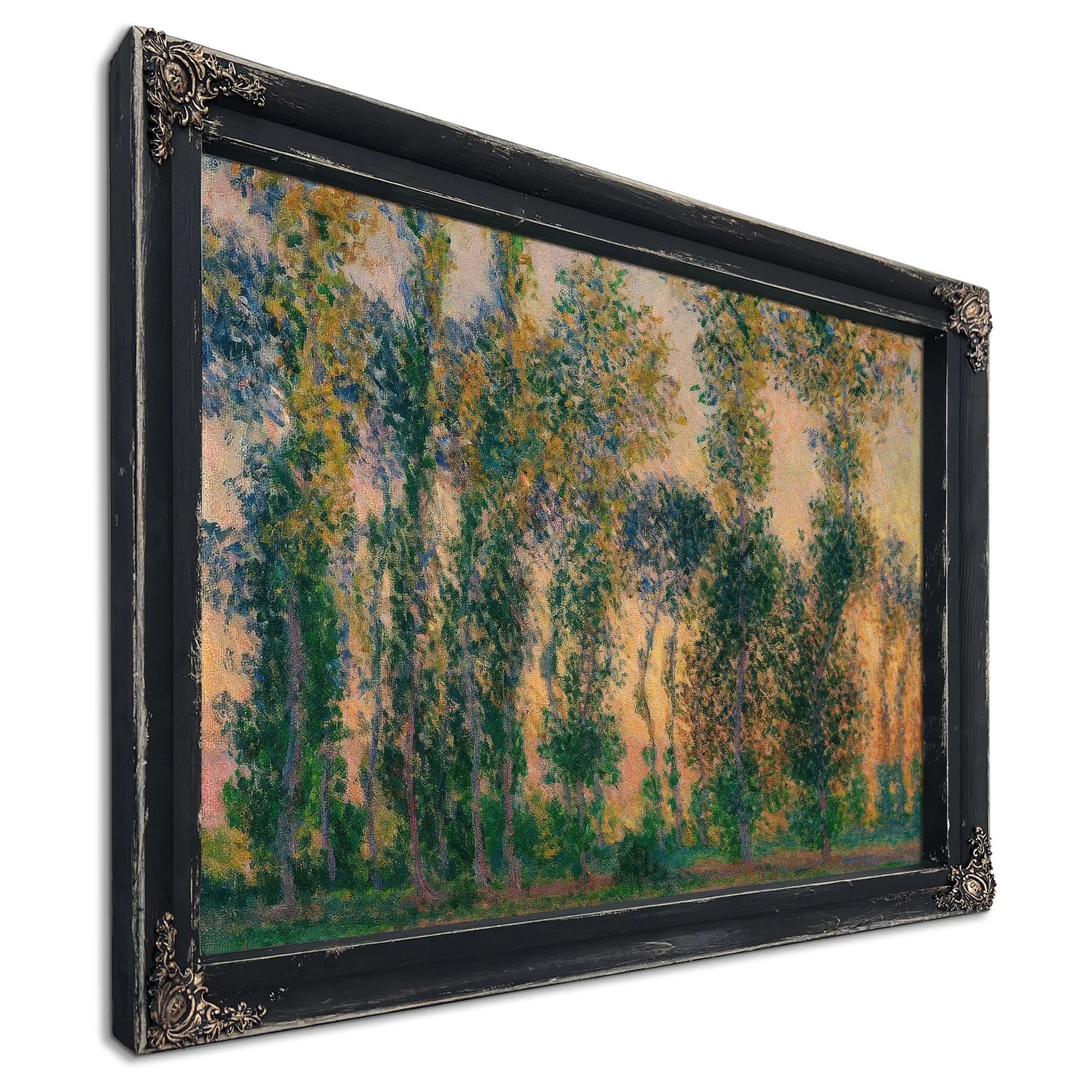 Poplars At Giverny Sunrise By Claude Monet Fine Art Print