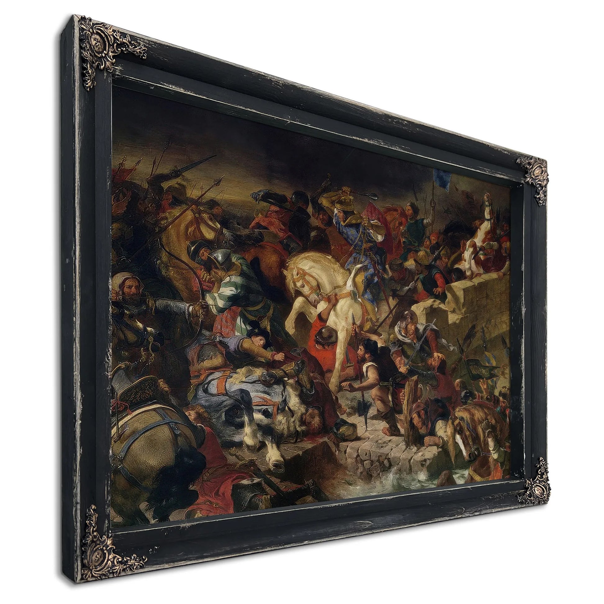 The Battle Of Taillebourg, 21St July 1242 By Ferdinand Victor Eugene Delacroix Fine Art Print