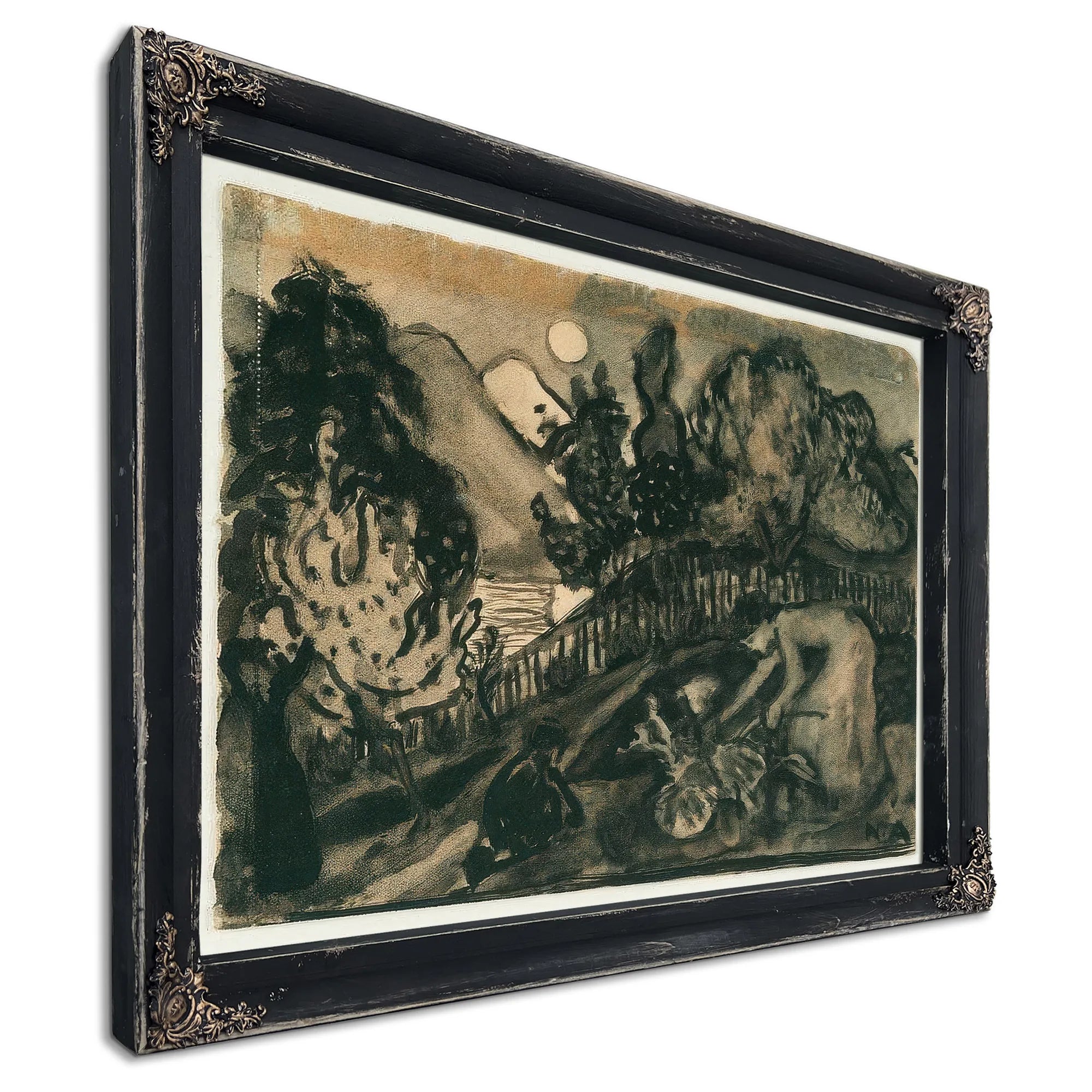Study For 'In The Garden, Rhubarb Lady' By Nicolai Astrup Fine Art Print