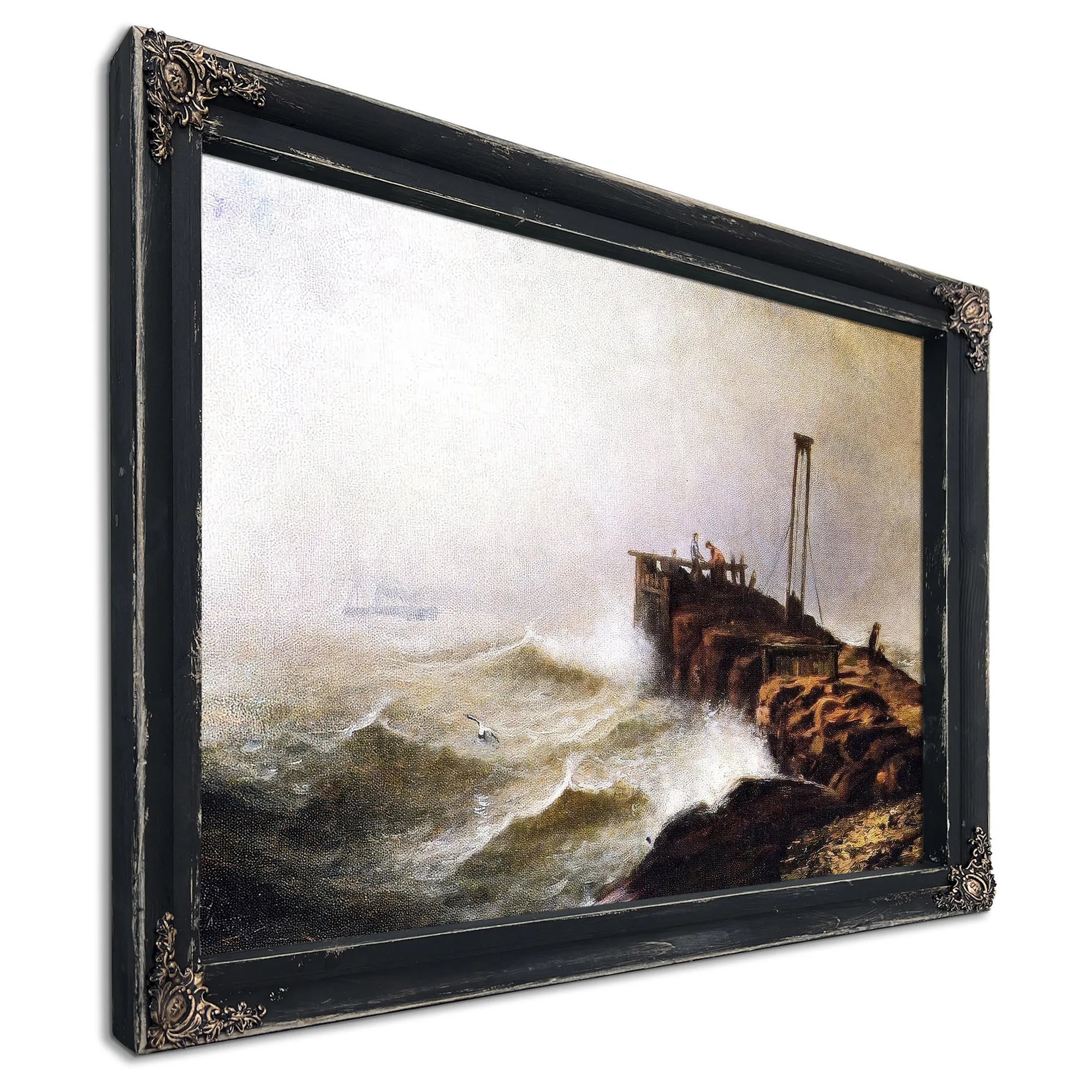 Seascape Jetty By Henry Ossawa Tanner Fine Art Print