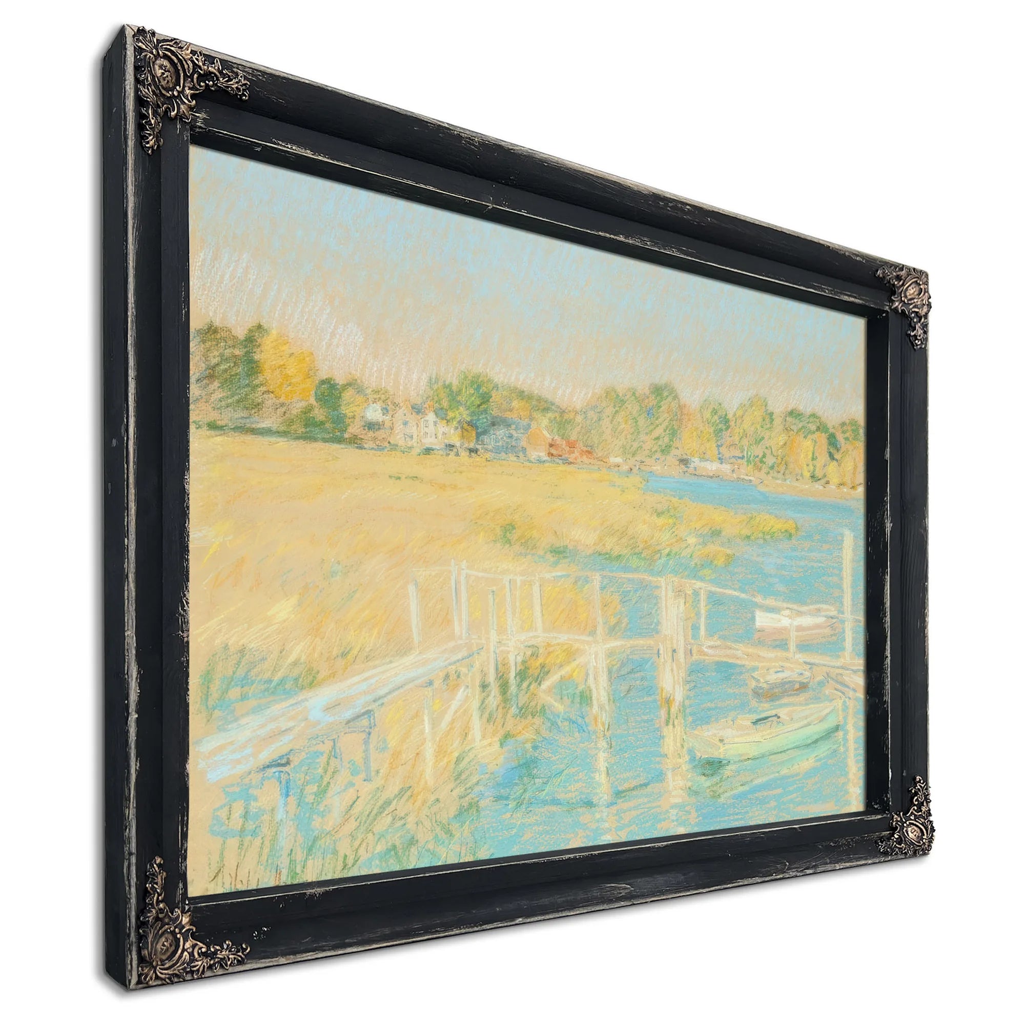Up The River, Late Afternoon, October By Childe Hassam Fine Art Print